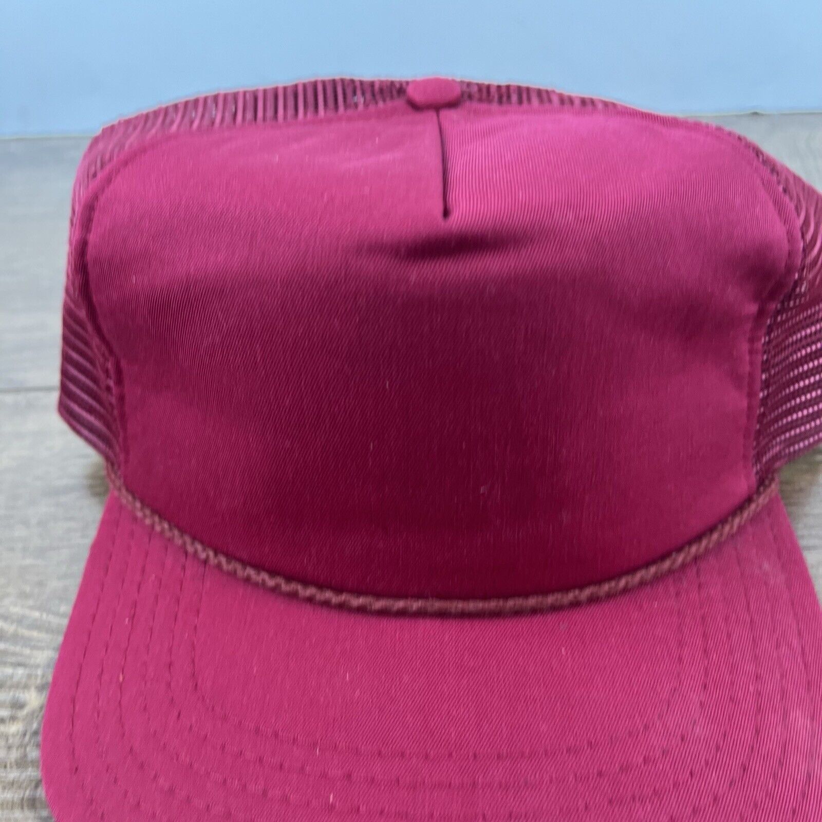 Other Maroon Hat Red Cap Hat Trucker Adjustable Hat Red Adult Hat Size ONE SIZE - 6 Thumbnail