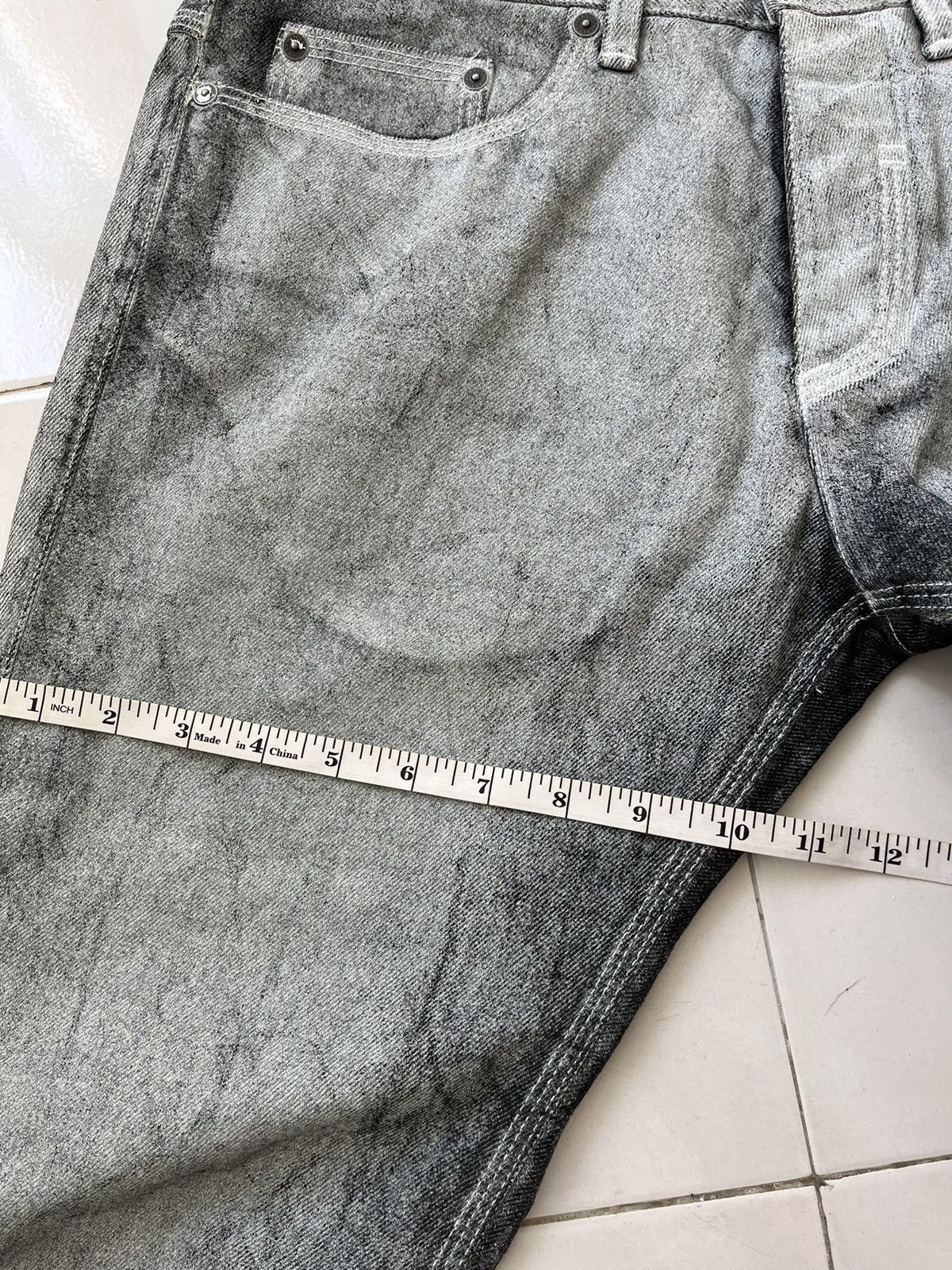 Neil Barrett 💥 Neil Barret Waxed Coated Denim Size 33" - 12 Thumbnail