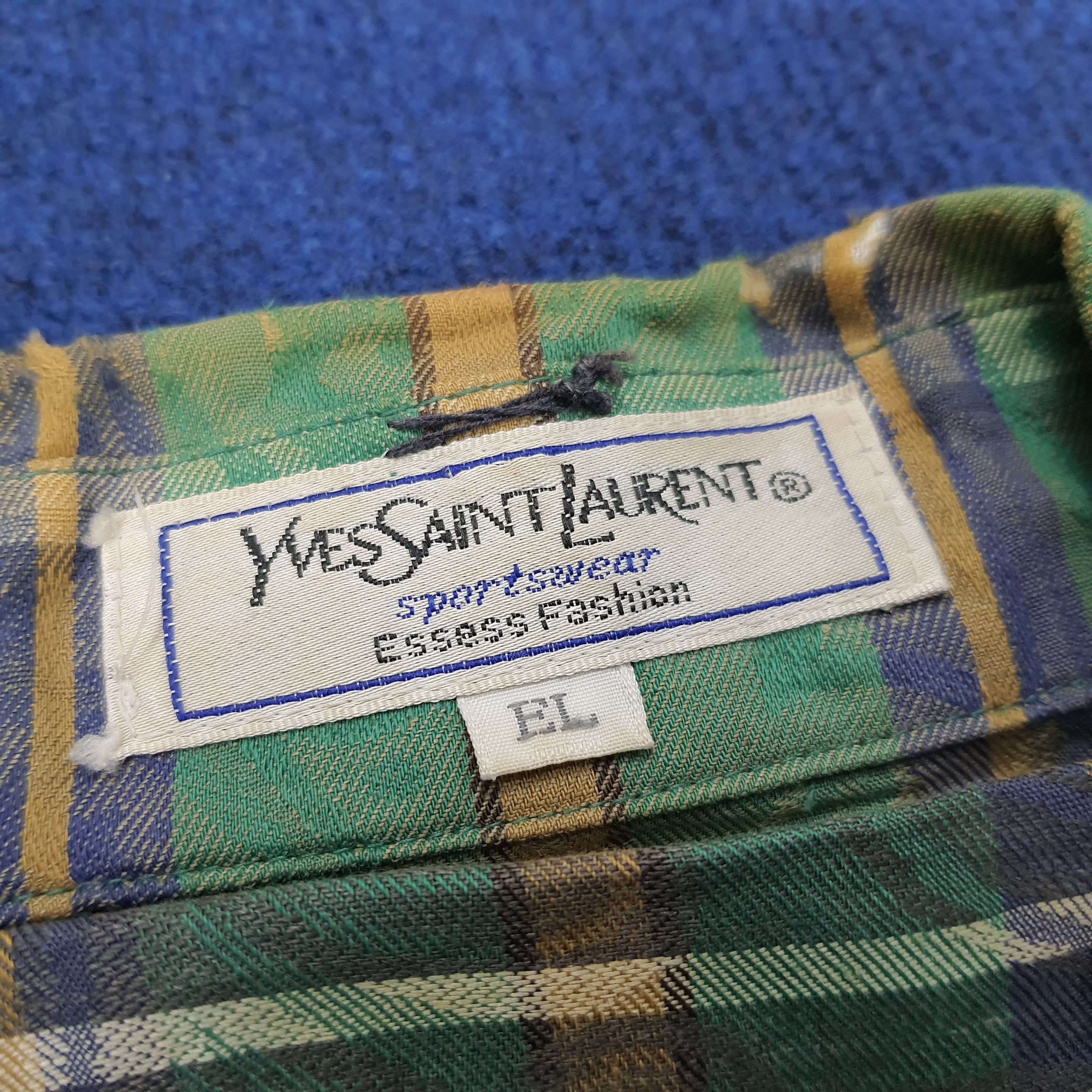 Vintage × Yves Saint Laurent Vintage Yves Saint Laurent Tartan Abstract Design Jacket Size US XL / EU 56 / 4 - 5 Thumbnail