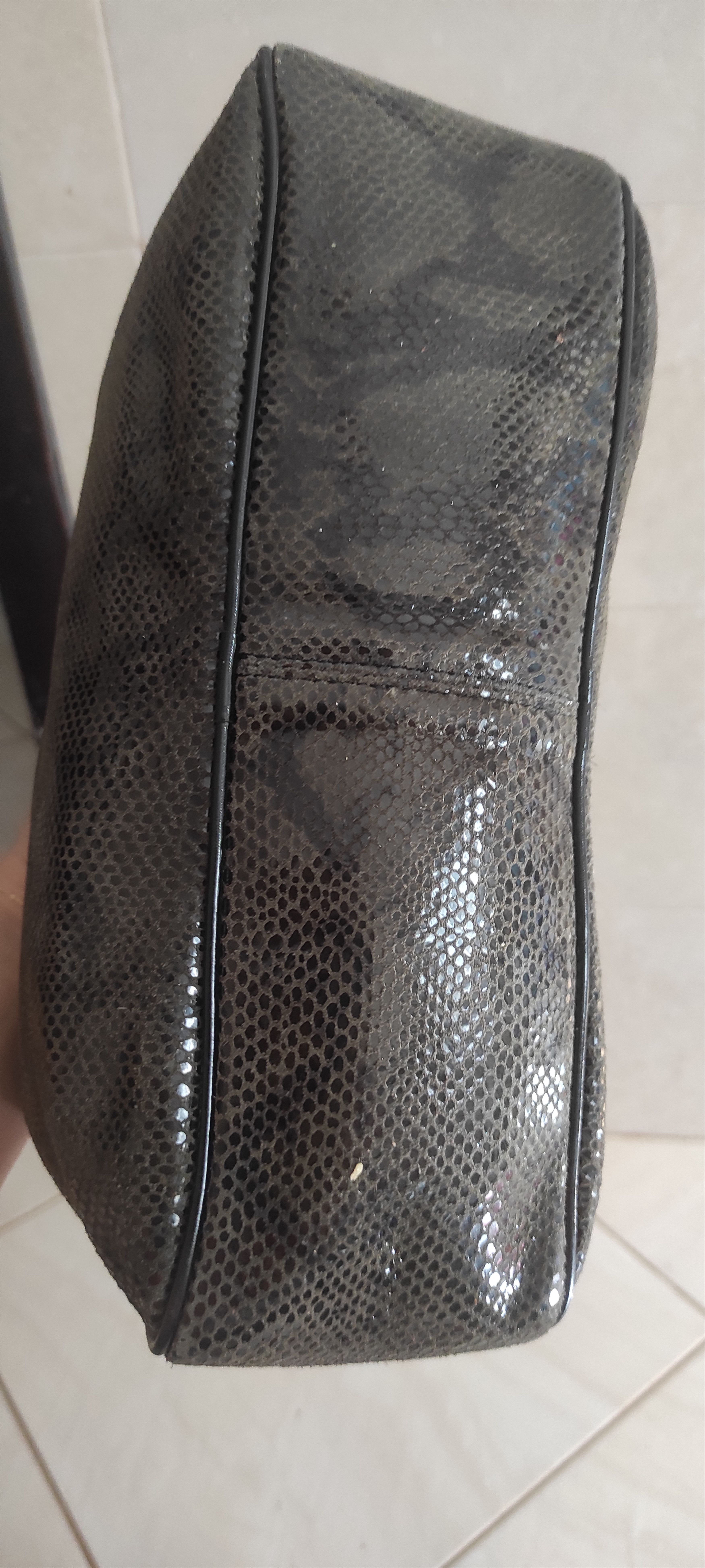 Other Phynes Paris Bag Snake Print Embossed Python Faux Leather Size ONE SIZE - 14 Thumbnail