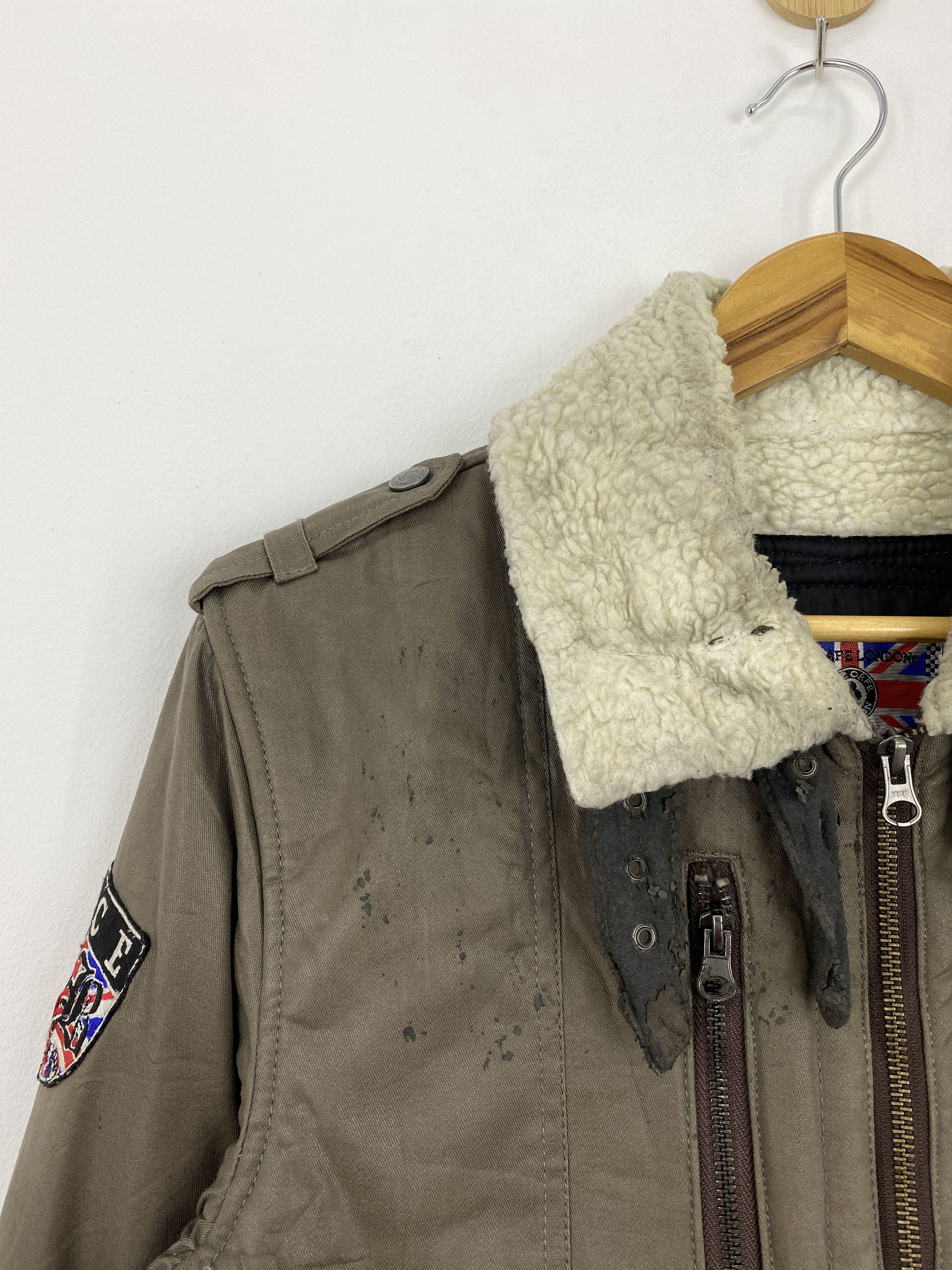 Japanese Brand Vintage Ace Cafe London Bomber Sherpa Jacket J1815 Size US M / EU 48-50 / 2 - 6 Thumbnail