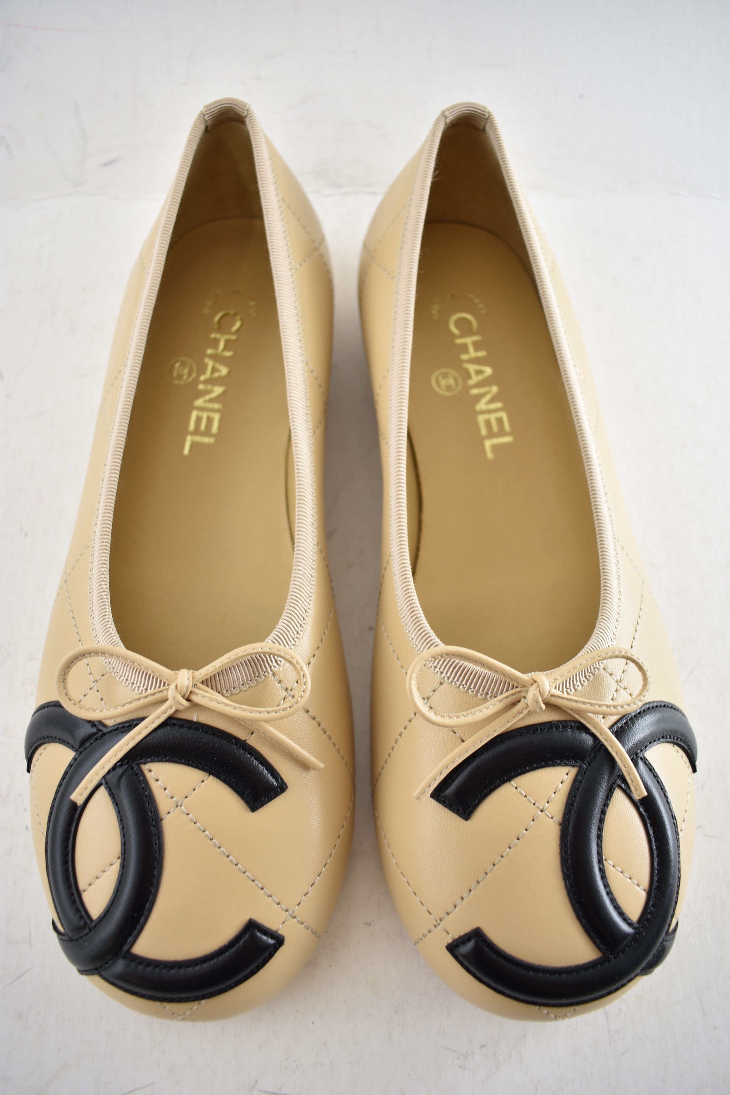 Chanel 26M Coco Beach Cambon Black CC Logo Ballet Ballerina Flat 41 Size US 11 / IT 41 - 10 Thumbnail