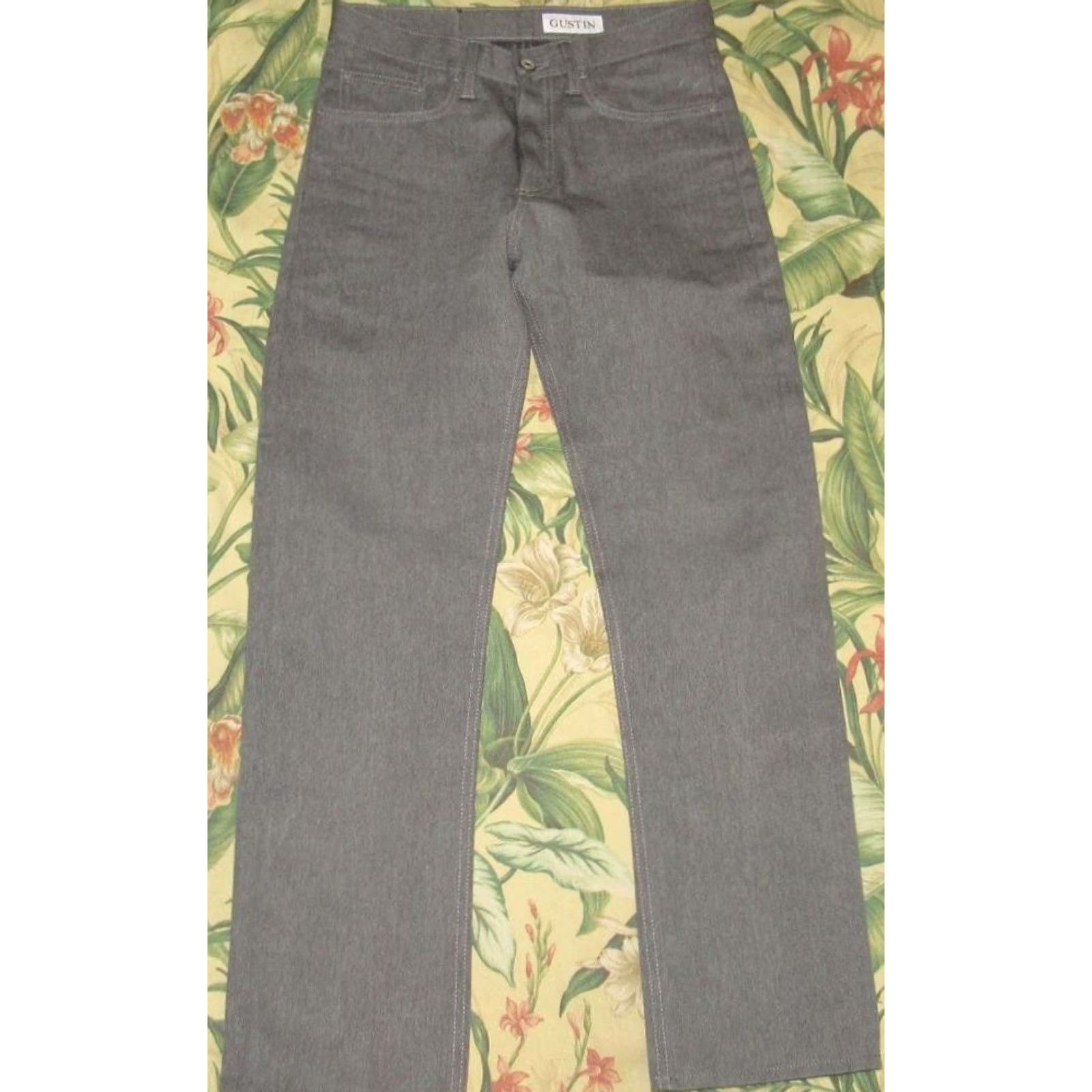 Gustin GUSTIN #152 Okayama Grey Shadow Japanese Selvedge Jeans 32 x 31 Size US 32 / EU 48 - 3 Thumbnail