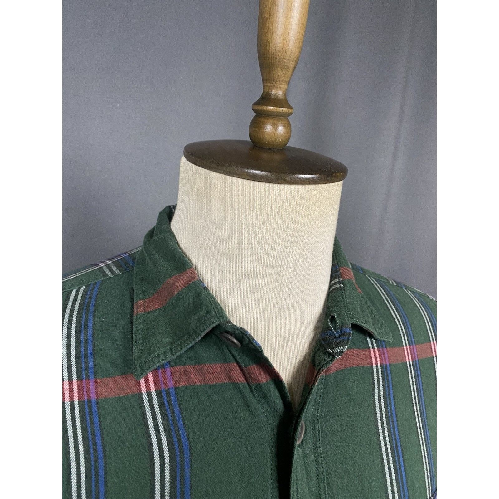 Burberry Burberry Brit Nova Check Men's Green Checked Longsleeve Flan Size US XL / EU 56 / 4 - 5 Thumbnail