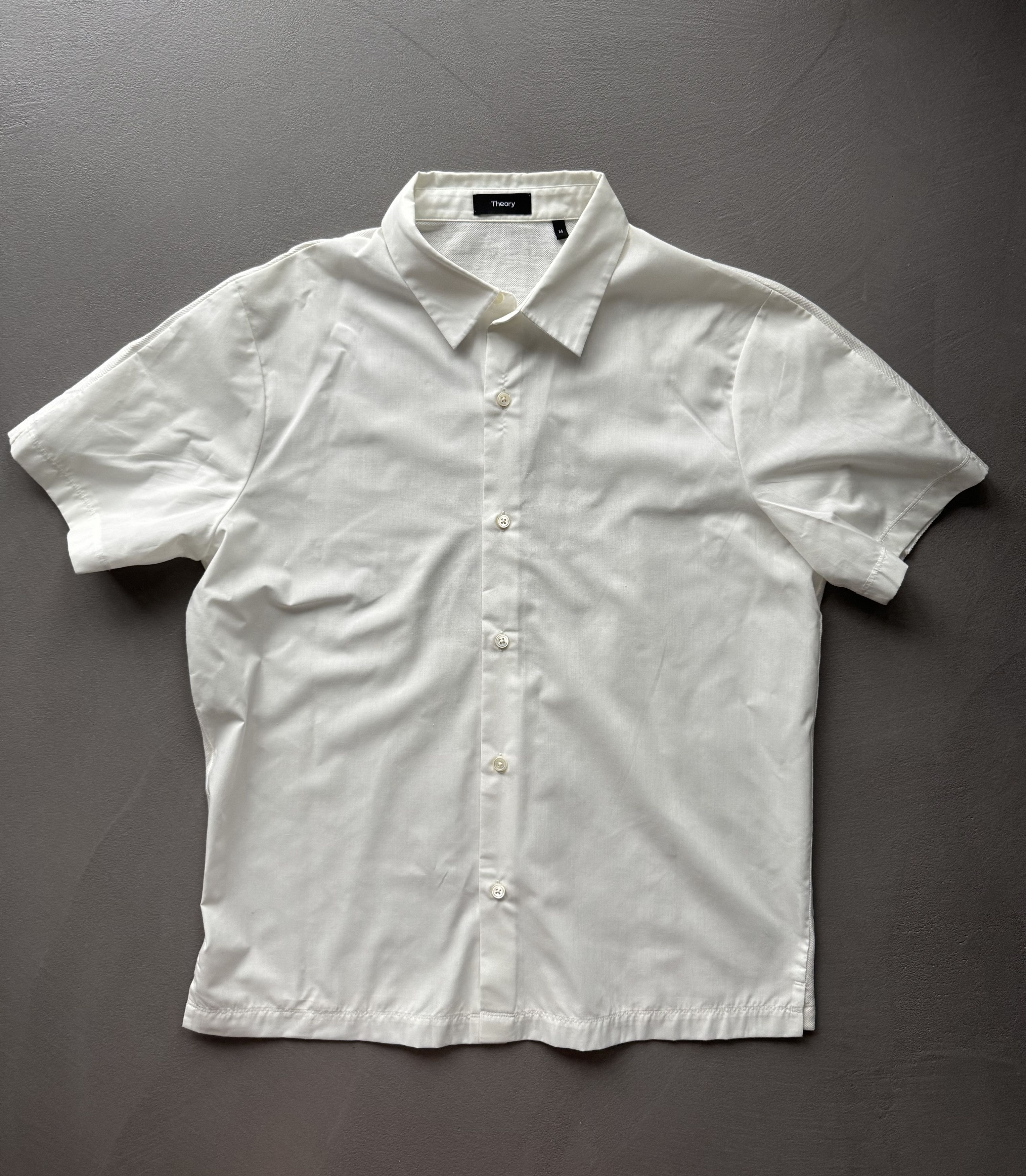 Theory Theory Hybrid Shirt: Front - Cotton-Poplin, Back - Piqué Size US M / EU 48-50 / 2 - 2 Thumbnail