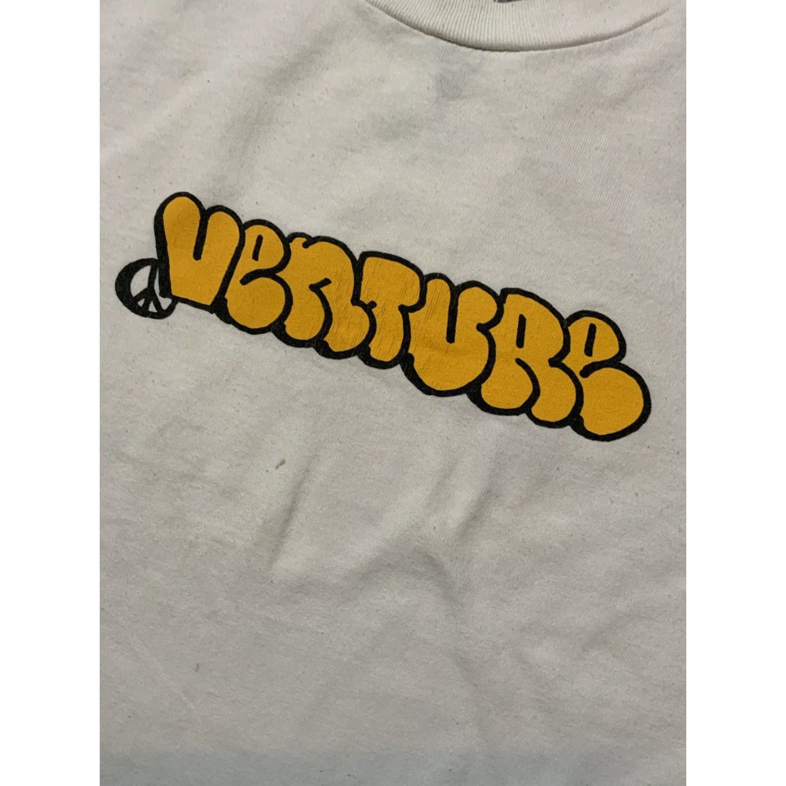 Vintage Venture Skateboard Trucks Peace Sign Bubble Letters Graphic Crew T-Shirt Sz.M Men Size US M / EU 48-50 / 2 - 7 Thumbnail