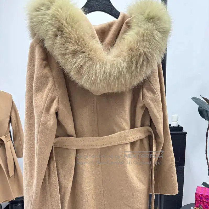 Max Mara MaxMara Camel Wool Blend Long Coat for Women . Size S / US 4 / IT 40 - 2 Thumbnail