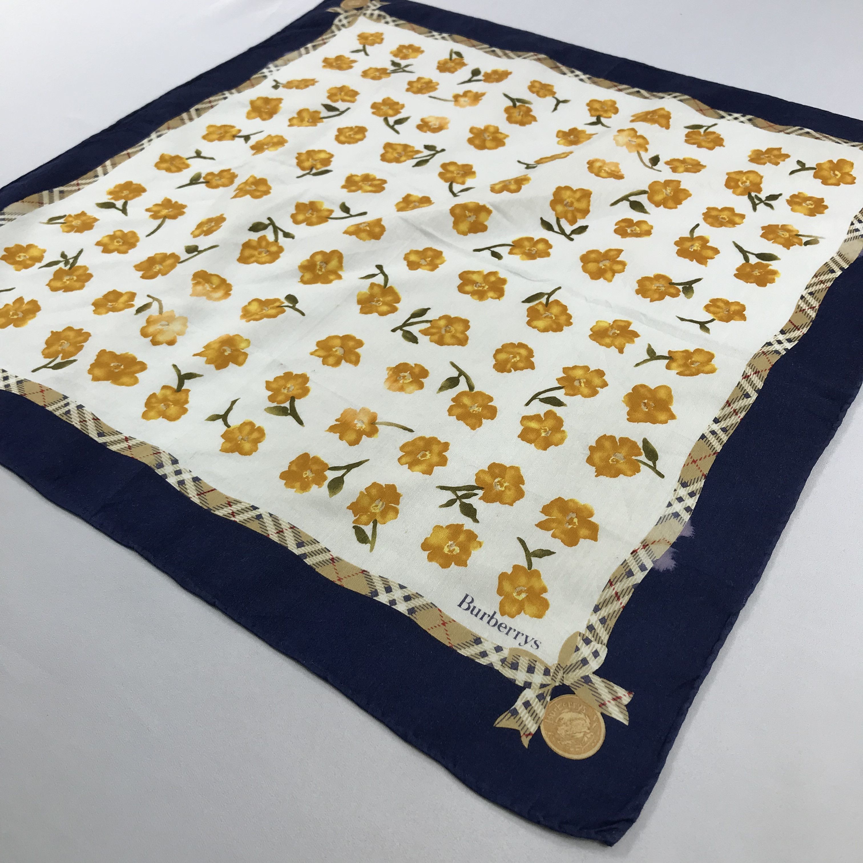 Burberry × Vintage Burberry Bandana / Handkerchief / Neckerchief - S2234 Size ONE SIZE - 2 Thumbnail