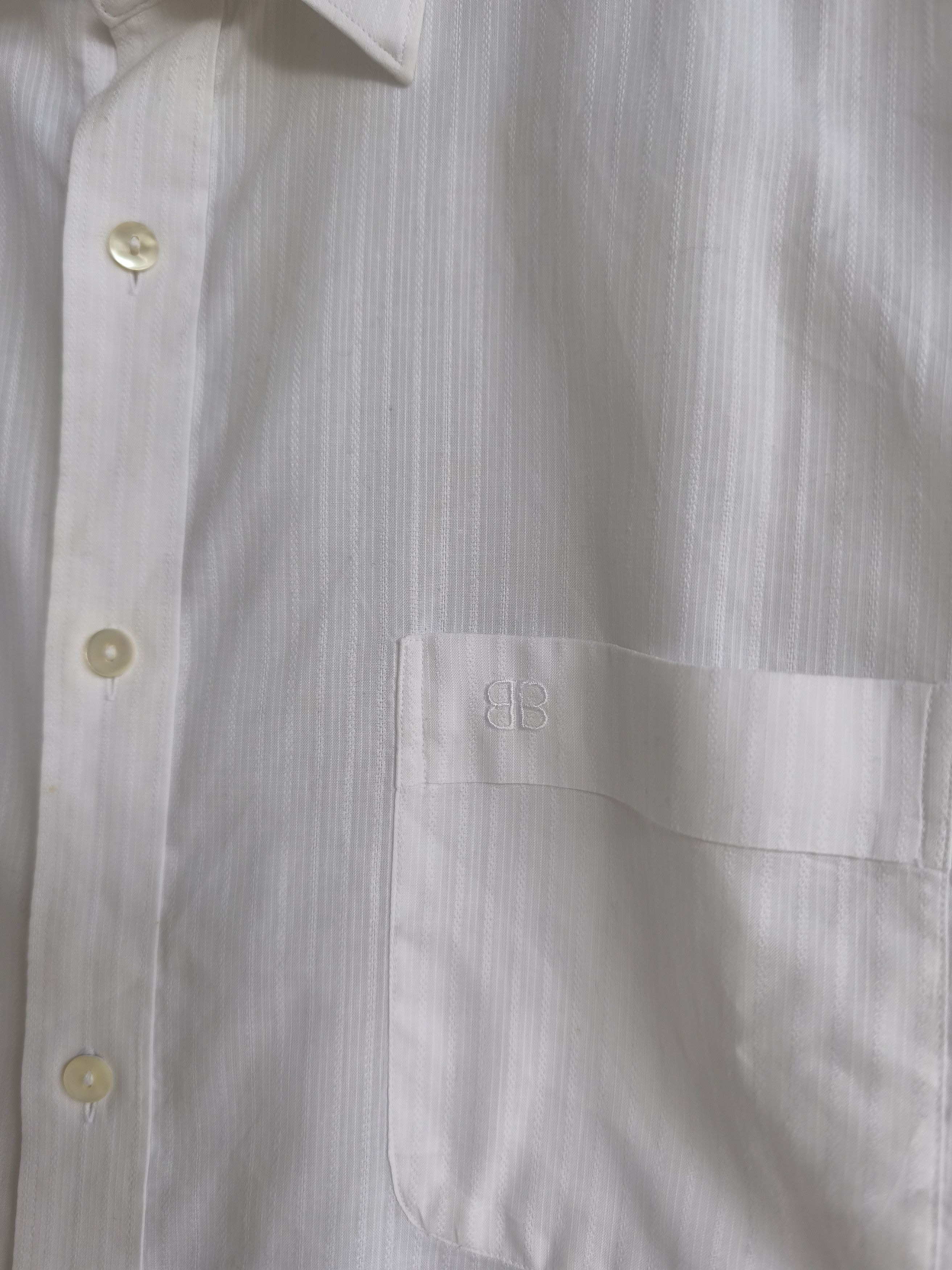 Balenciaga × Designer Vintage Balenciaga white long Sleeve shirt Size US L / EU 52-54 / 3 - 2 Thumbnail