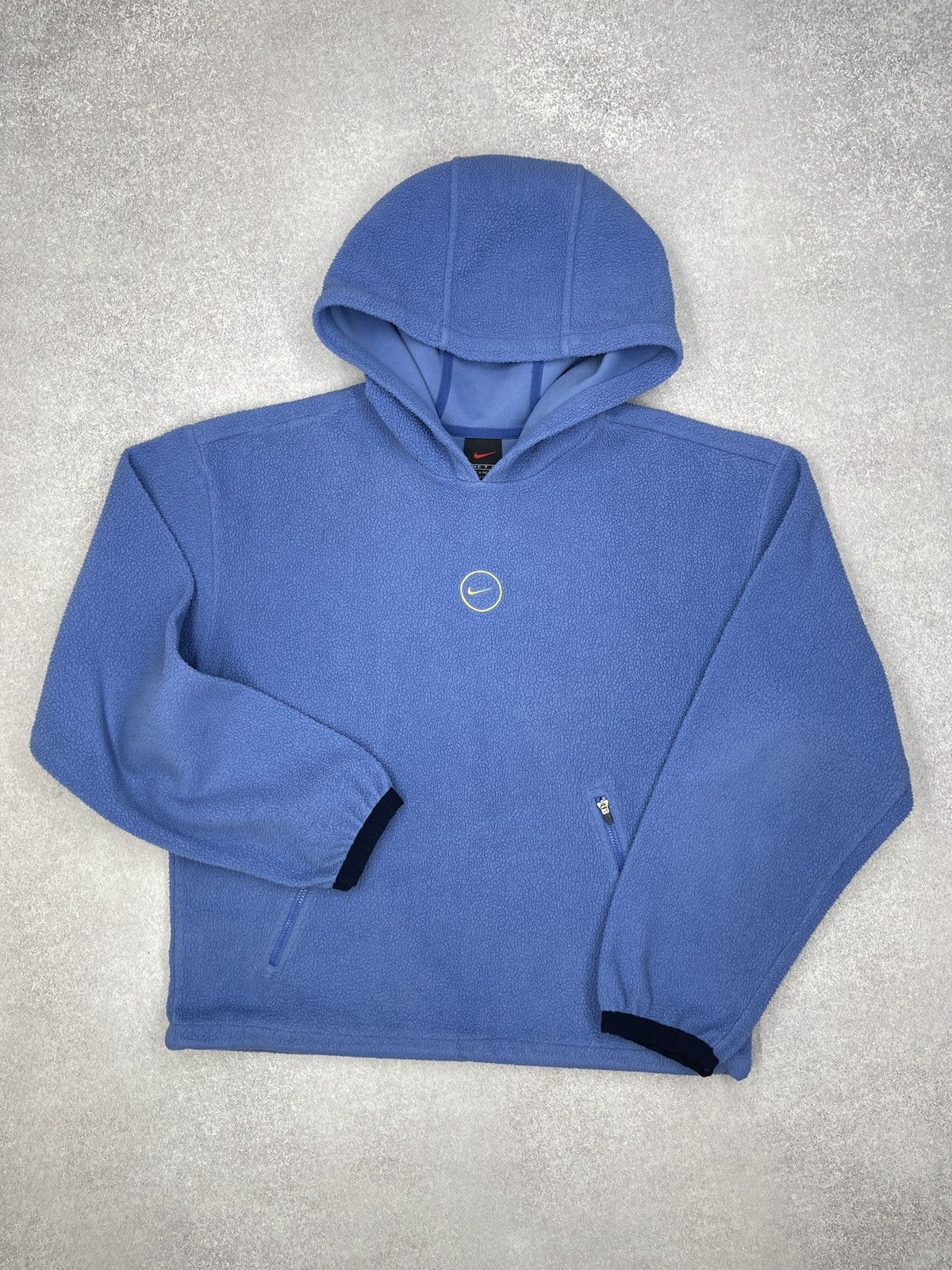 Nike Women Nike Fleece Hoodie Center Logo Blue Teddy ACG TECH Size S / US 4 / IT 40 - 2 Thumbnail