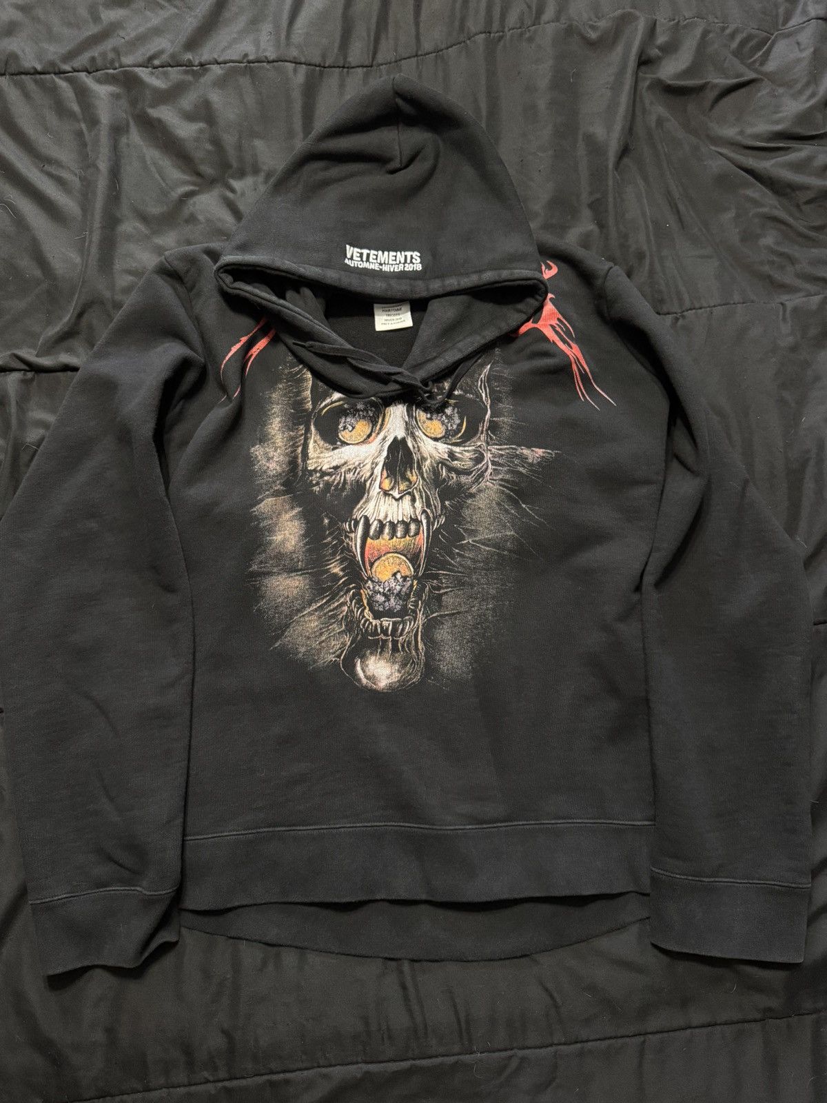 Vetements Vetements Misplaced Skull Hoodie | Grailed