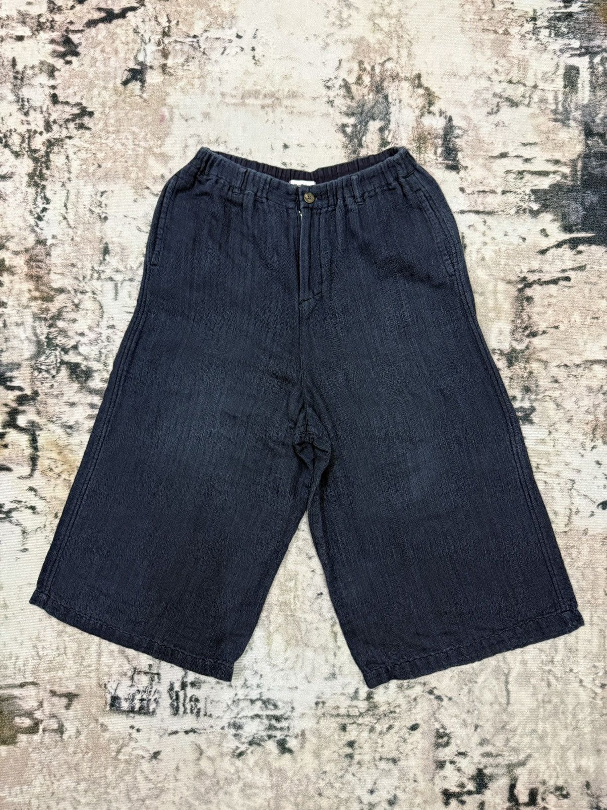 Issey Miyake × Japanese Brand × Vintage Vintage Plantation Issey Miyake Linen Flare Palazo Pants Size 28" / US 6 / IT 42 - 3 Thumbnail