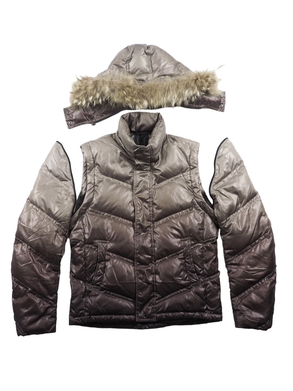 image of Michel Klein Homme Puffer Jacket in Gradient, Men's (Size Small)