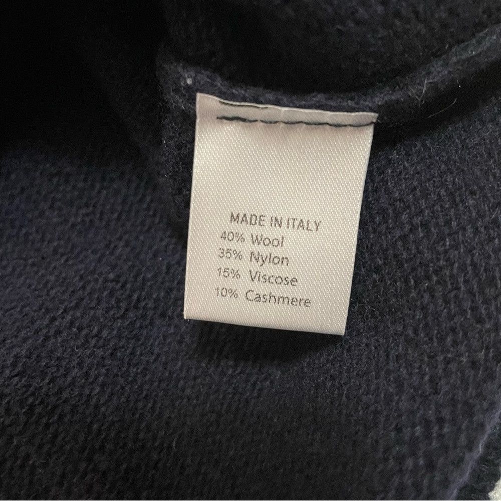 Other NWT New Progetto Uomo Navy Wool Cashmere Sweater Size L Mad Size US L / EU 52-54 / 3 - 8 Thumbnail