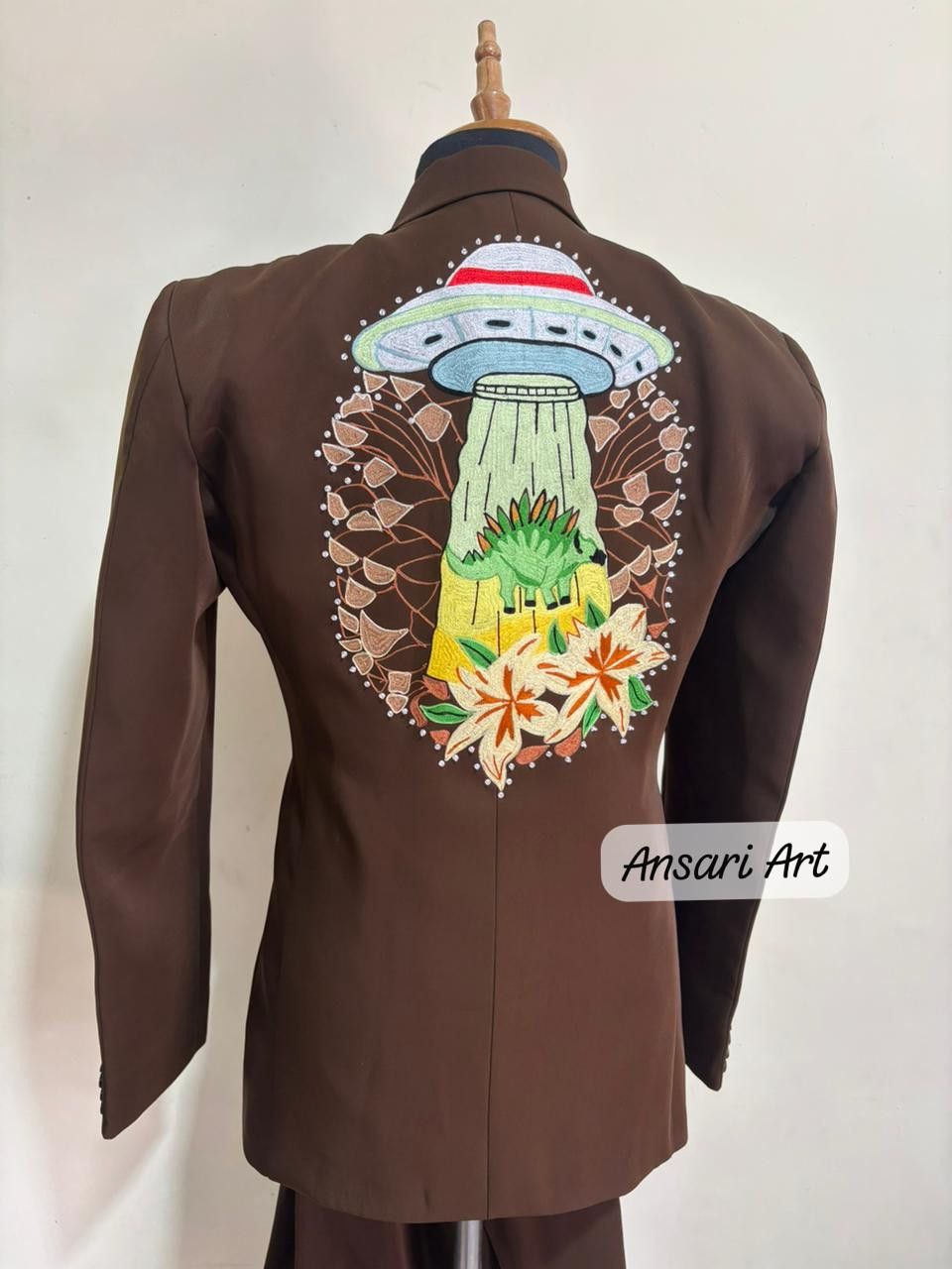 Other Men 2PC Customized Bull space embroidery cocktail western Size 46S - 5 Thumbnail