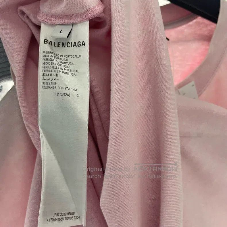 Balenciaga Balenciaga Letter blur shadow short-sleeved Size US L / EU 52-54 / 3 - 5 Thumbnail