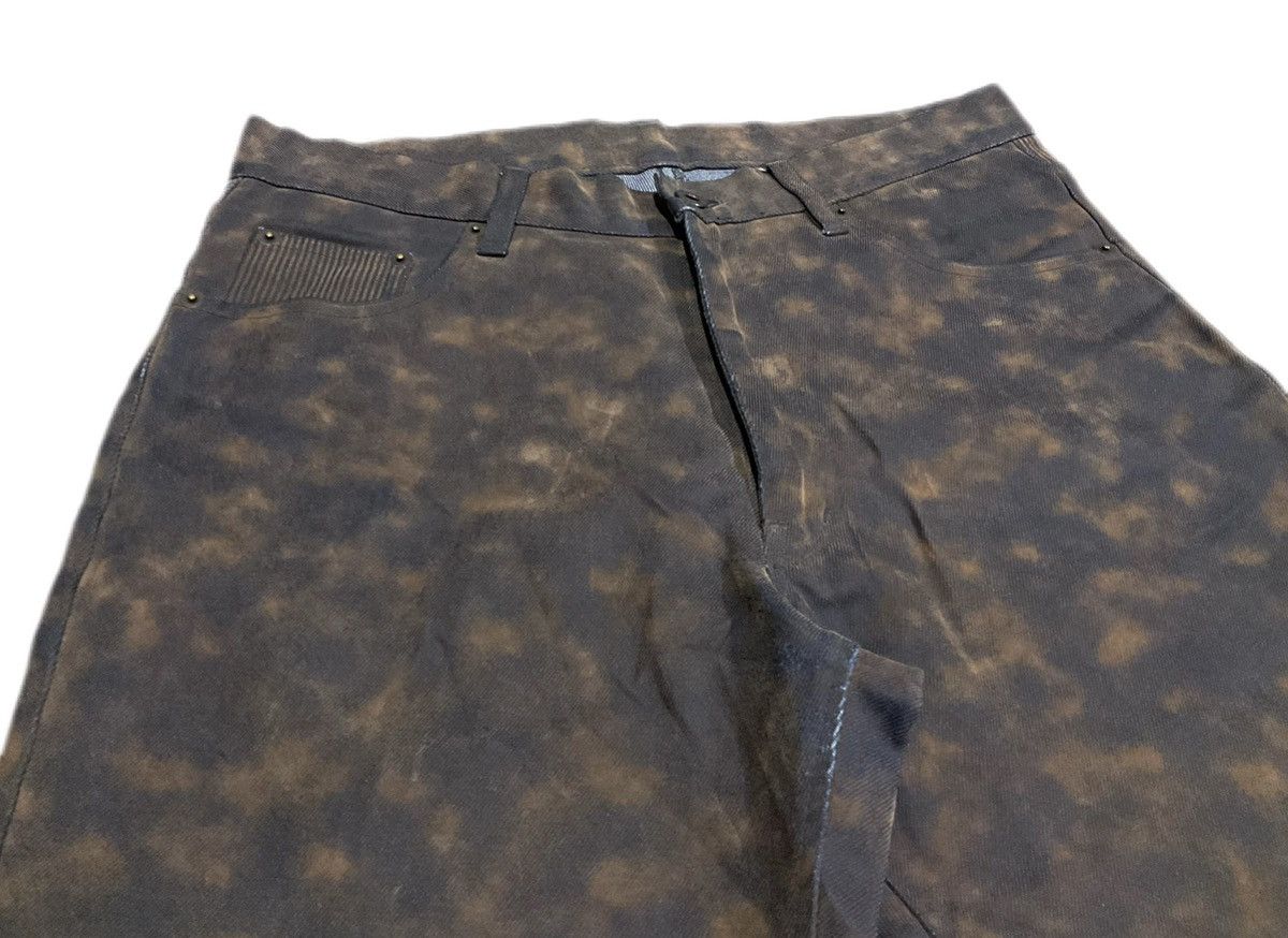 If Six Was Nine 🔥Y2K Archived 291295 Homme Rusty Coated Denim Acid Size US 32 / EU 48 - 3 Thumbnail