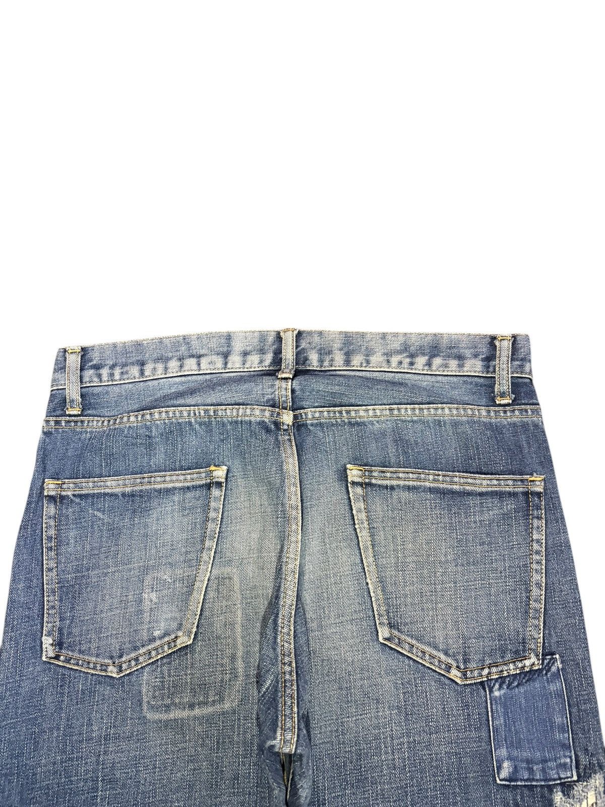 Japan Blue Vintage Japanese Brand Patchwork Distressed Jeans Size 31" - 4 Thumbnail
