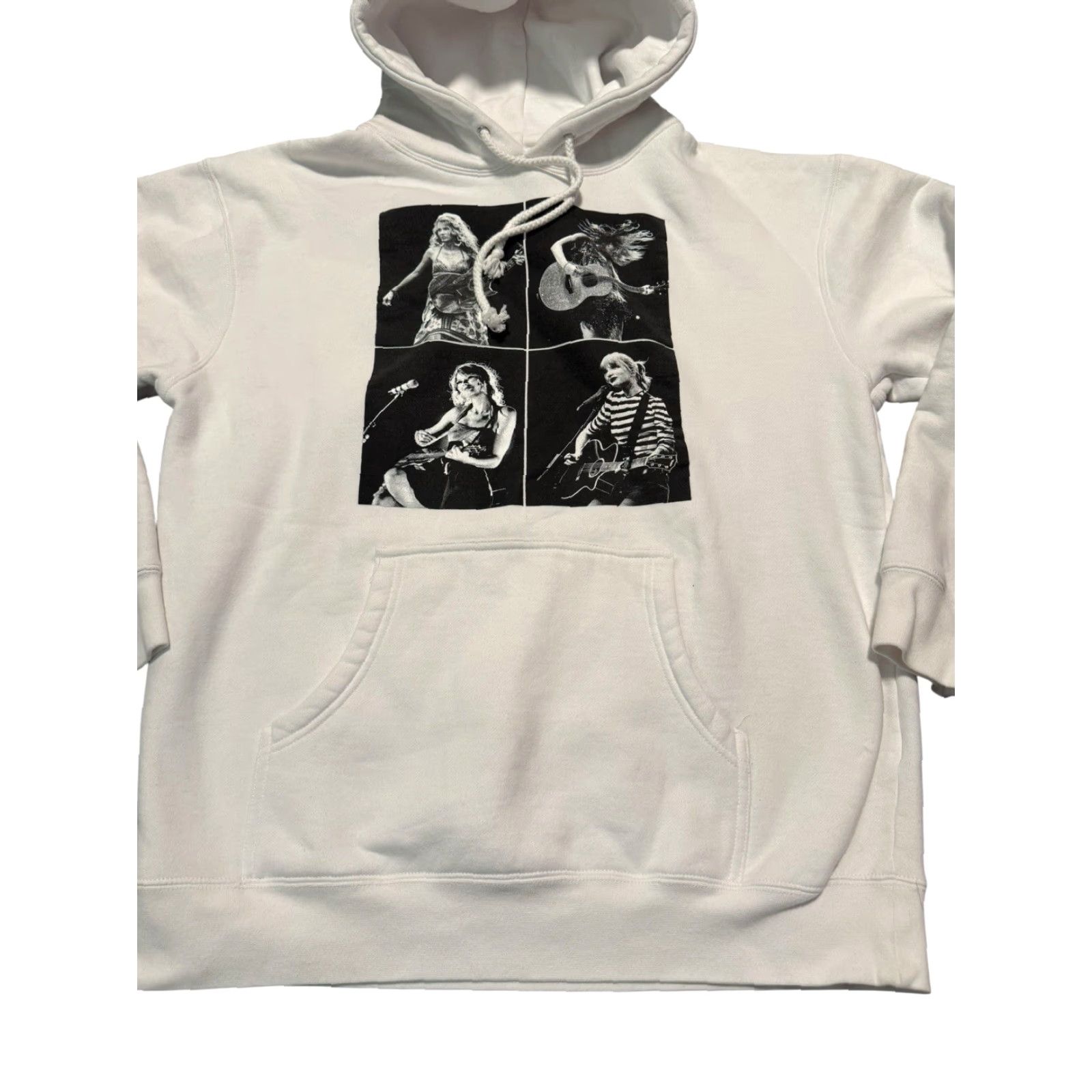 Vintage Taylor Swift Eras Tour Collage White Hoodie Size Large Size L / US 10 / IT 46 - 6 Thumbnail