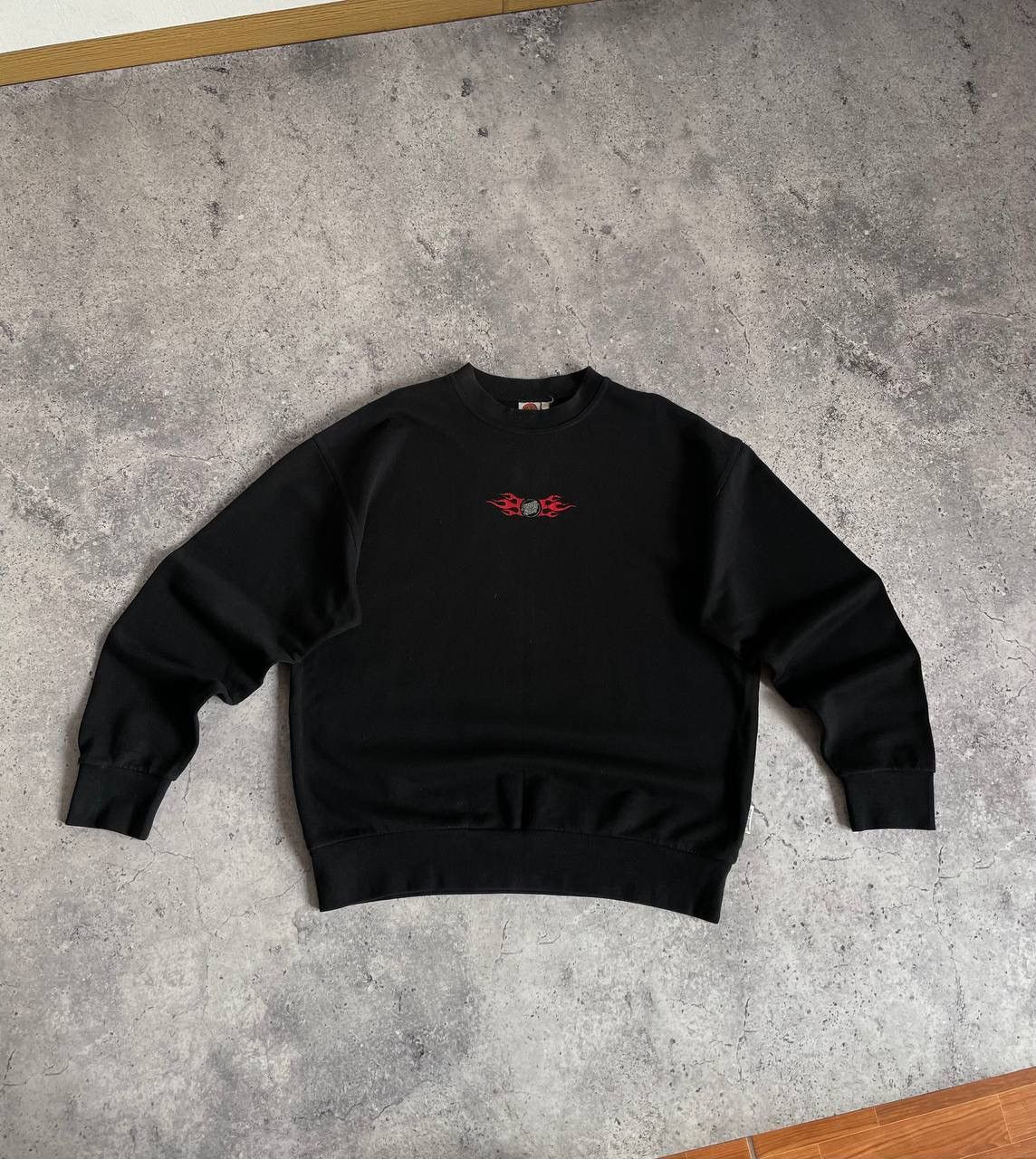 Santa Cruz Skateboards × Vintage 90’s Santa Cruz Skateboarding Sweatshirt Flame Logo USA Size US M / EU 48-50 / 2 - 3 Thumbnail