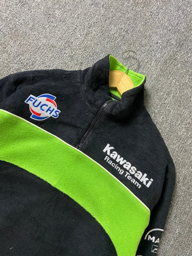 Japanese Brand Kawasaki Racing Team Motogp Half Zip Fleece Jacket (183) Size US S / EU 44-46 / 1 - 8 Thumbnail