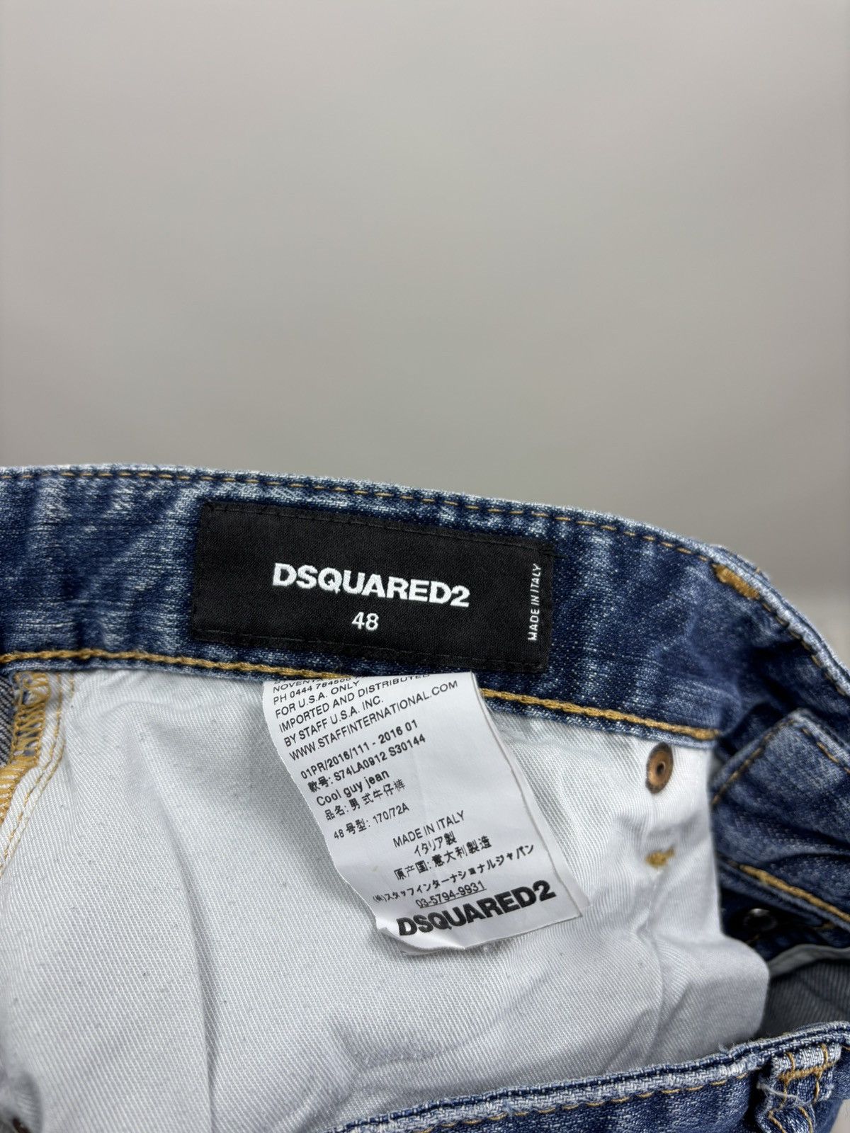 Dsquared2 Mens jeans Dsquared2 Size 48 Color Blue Size US 32 / EU 48 - 7 Thumbnail