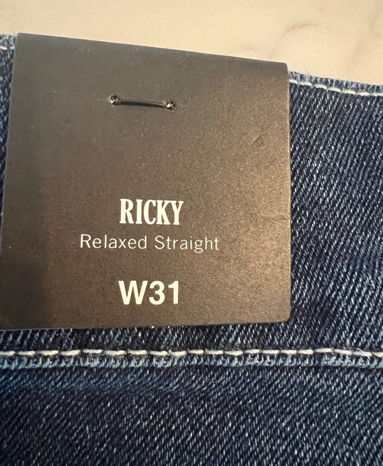 True Religion New True Religion Ricky Relaxed Straight Jeans Flap 31x34 Size US 31 - 10 Thumbnail