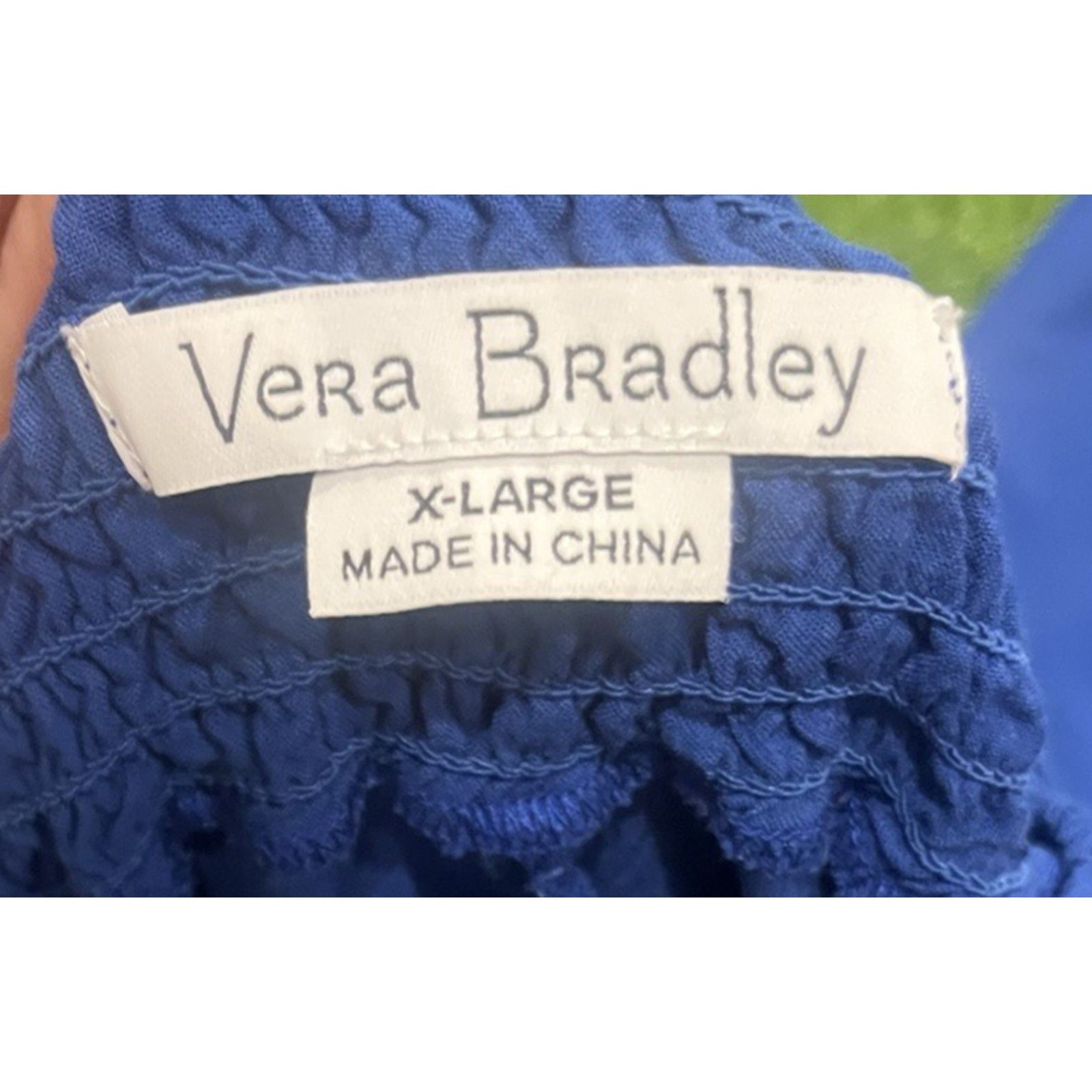 Vera Bradley Vera Bradley Smocked Waist Wide Leg Challis Pants XL Boho Size 30" / US 8 / IT 44 - 6 Thumbnail