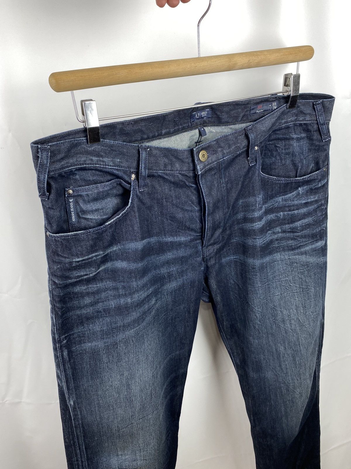 Armani Armani Jeans Men Straight Jeans Dark Blue size 38 x 34 Size US 38 / EU 54 - 7 Thumbnail