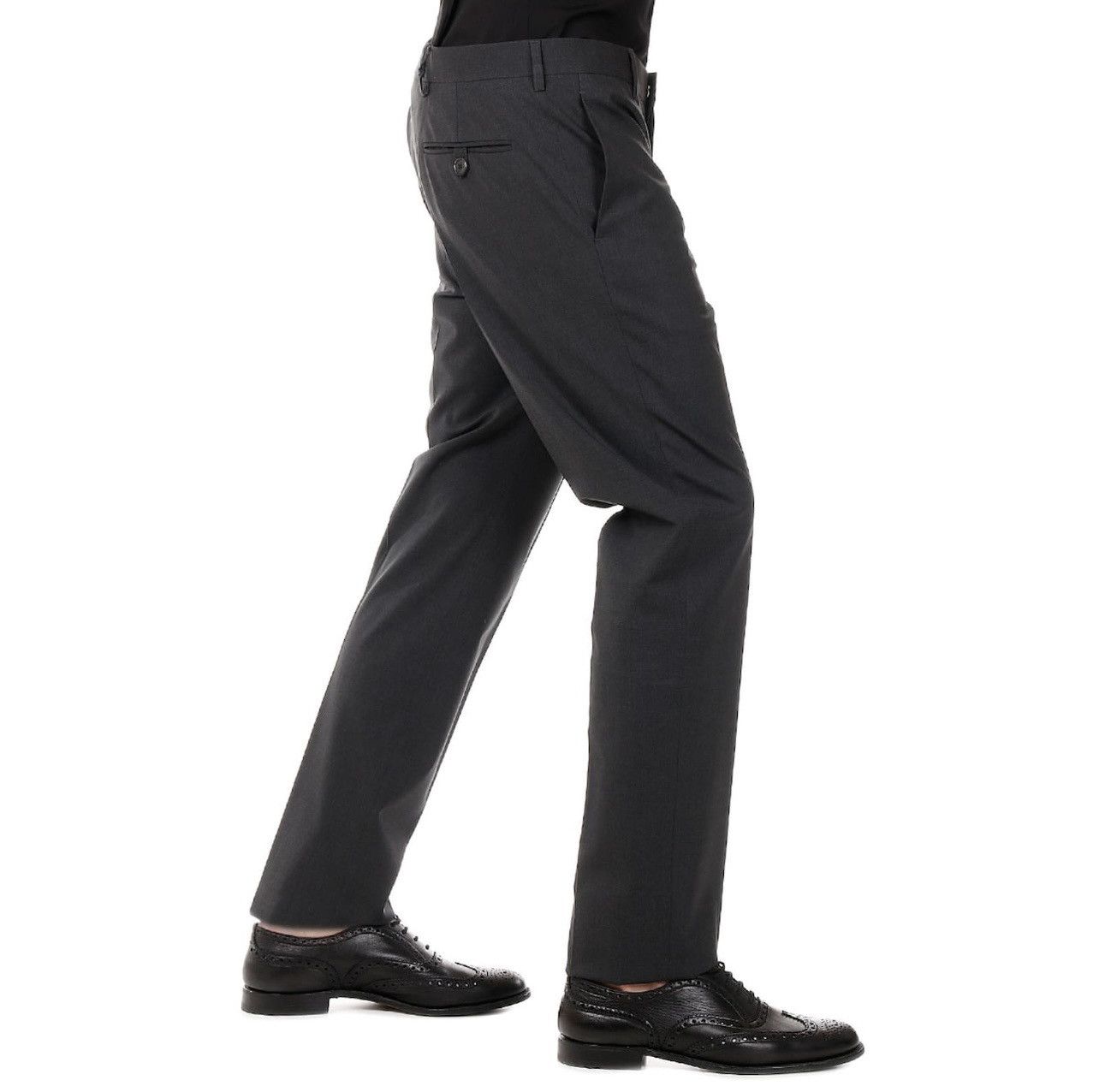 Prada Charcoal Gray Wool Straight Leg Prada Trousers size 60 Size US 44 / EU 60 - 3 Thumbnail