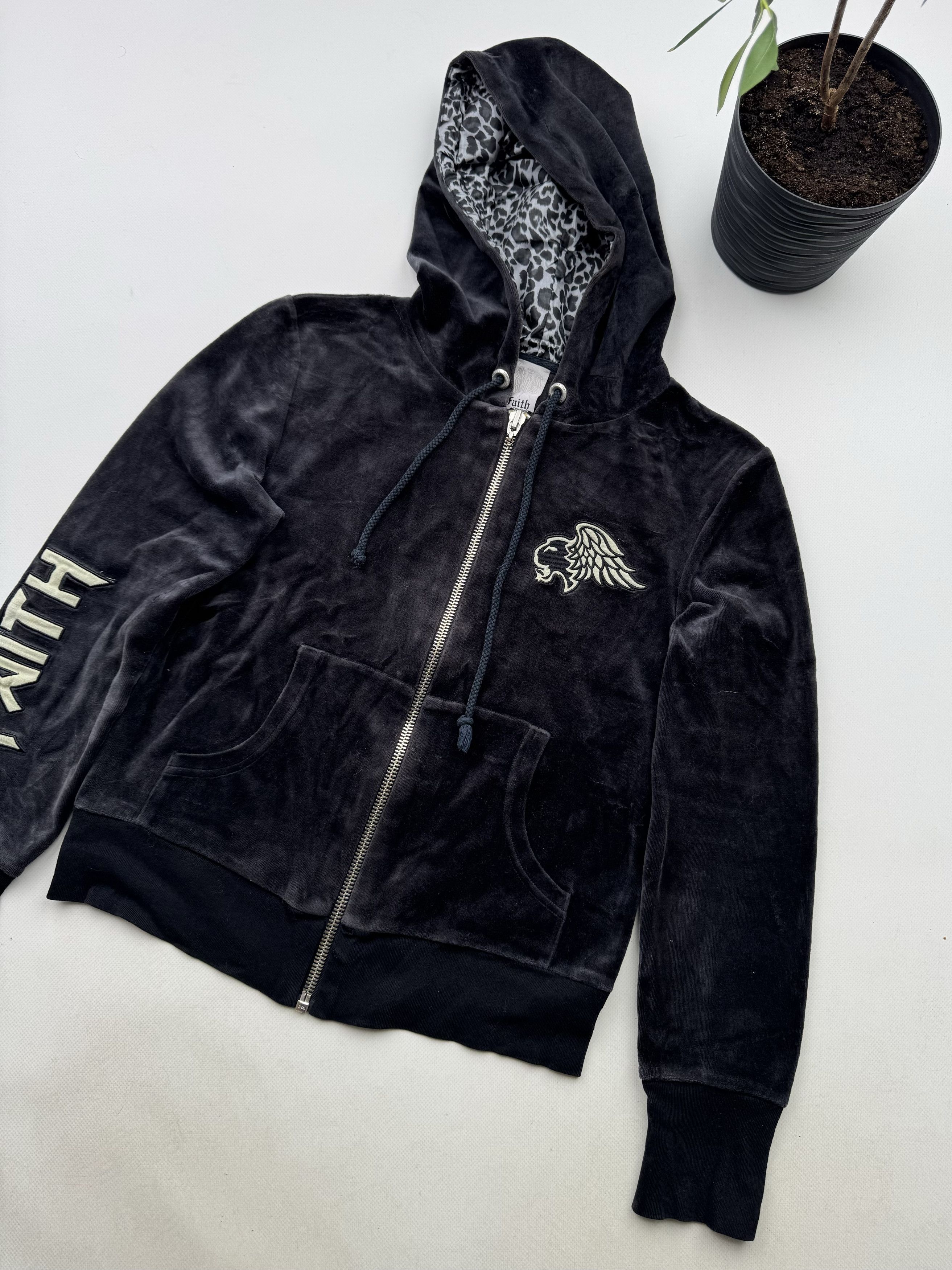 Faith Connexion Faith Connexion Vintage Velour Hoodie (189) Size M / US 6-8 / IT 42-44 - 3 Thumbnail