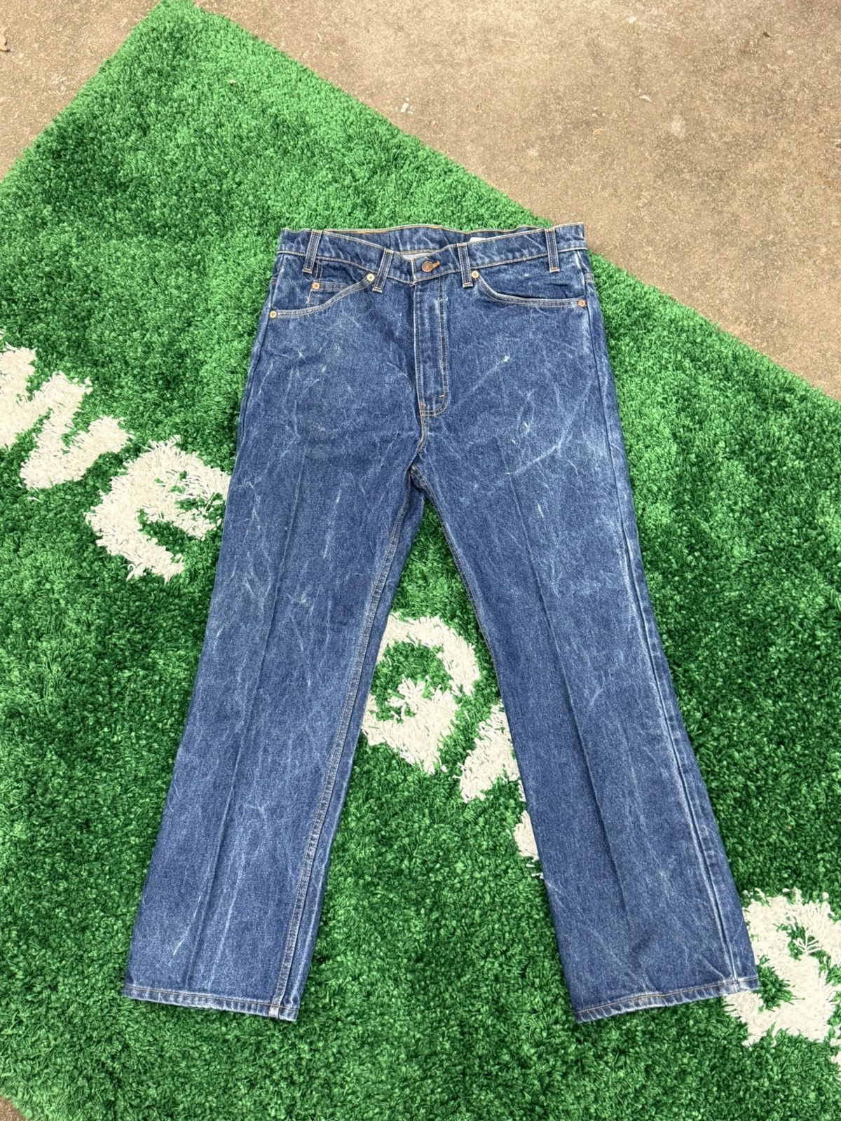 Levi's × Vintage Vintage Levi 517 Orange Tab Stone Wash Denim Jeans 38 Acid Size US 38 / EU 54 - 6 Thumbnail
