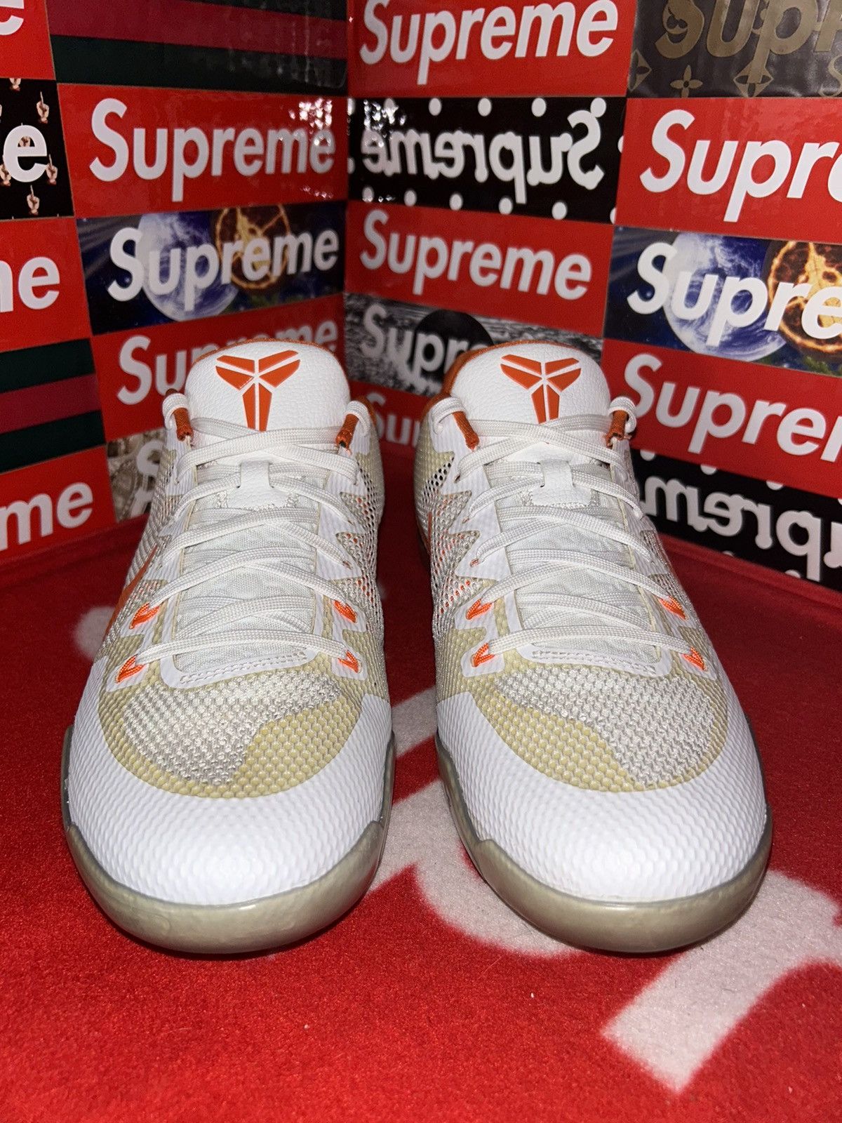 Nike Nike Kobe 11 TB Low Orange/White 856485-180 size 13 Rare Size US 13 / EU 46 - 2 Thumbnail