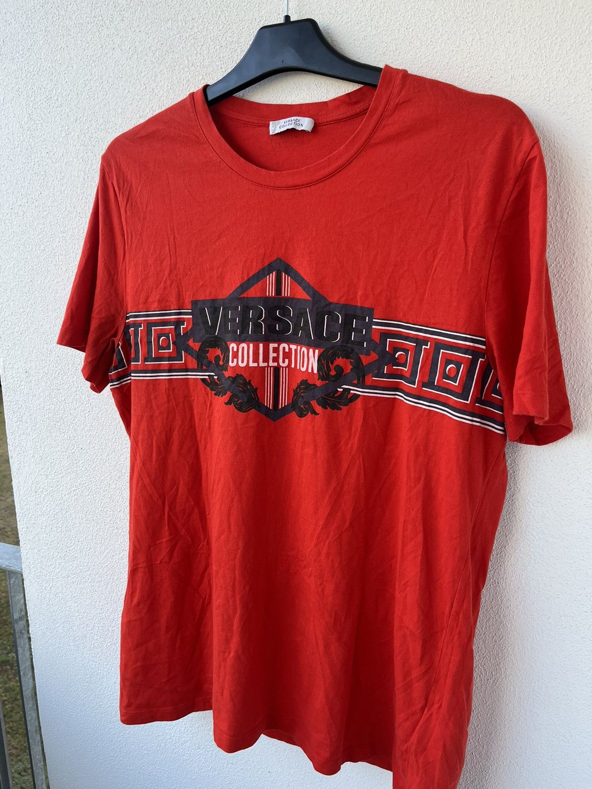 Designer × Versace Versace Collection Red T-shirt Tee Size US XL / EU 56 / 4 - 5 Thumbnail