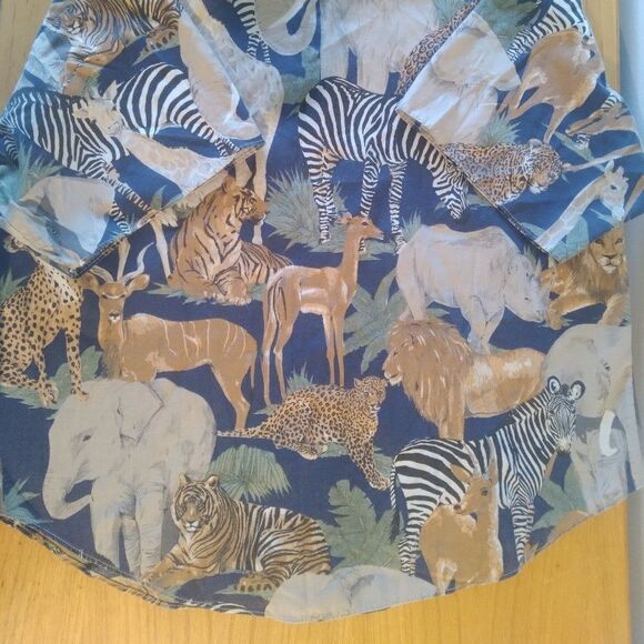 Vintage Vintage Lady Caribou Jungle Animal Zebra Hawaiian Shirt Size XS / US 0-2 / IT 36-38 - 7 Thumbnail