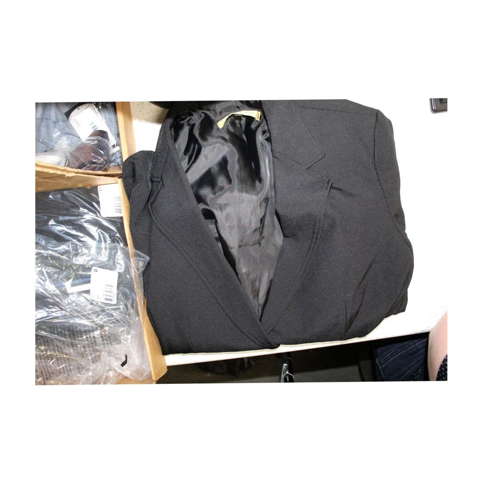 Vintage VINTAGE Nipon Boutique Womens Pant Suit Wide Leg Pant Suit, black 14 38W x 31L Size 36" / US 14 / IT 50 - 2 Thumbnail