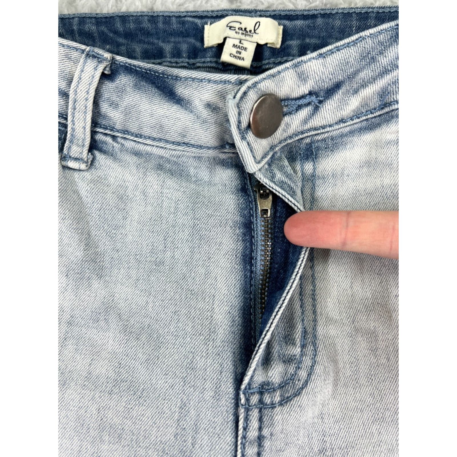 Vintage Vintage Earl Jean Flared Jeans Women’s Large Cotton Blend Blue 80s 90s Retro Denim Size 36" / US 14 / IT 50 - 5 Thumbnail