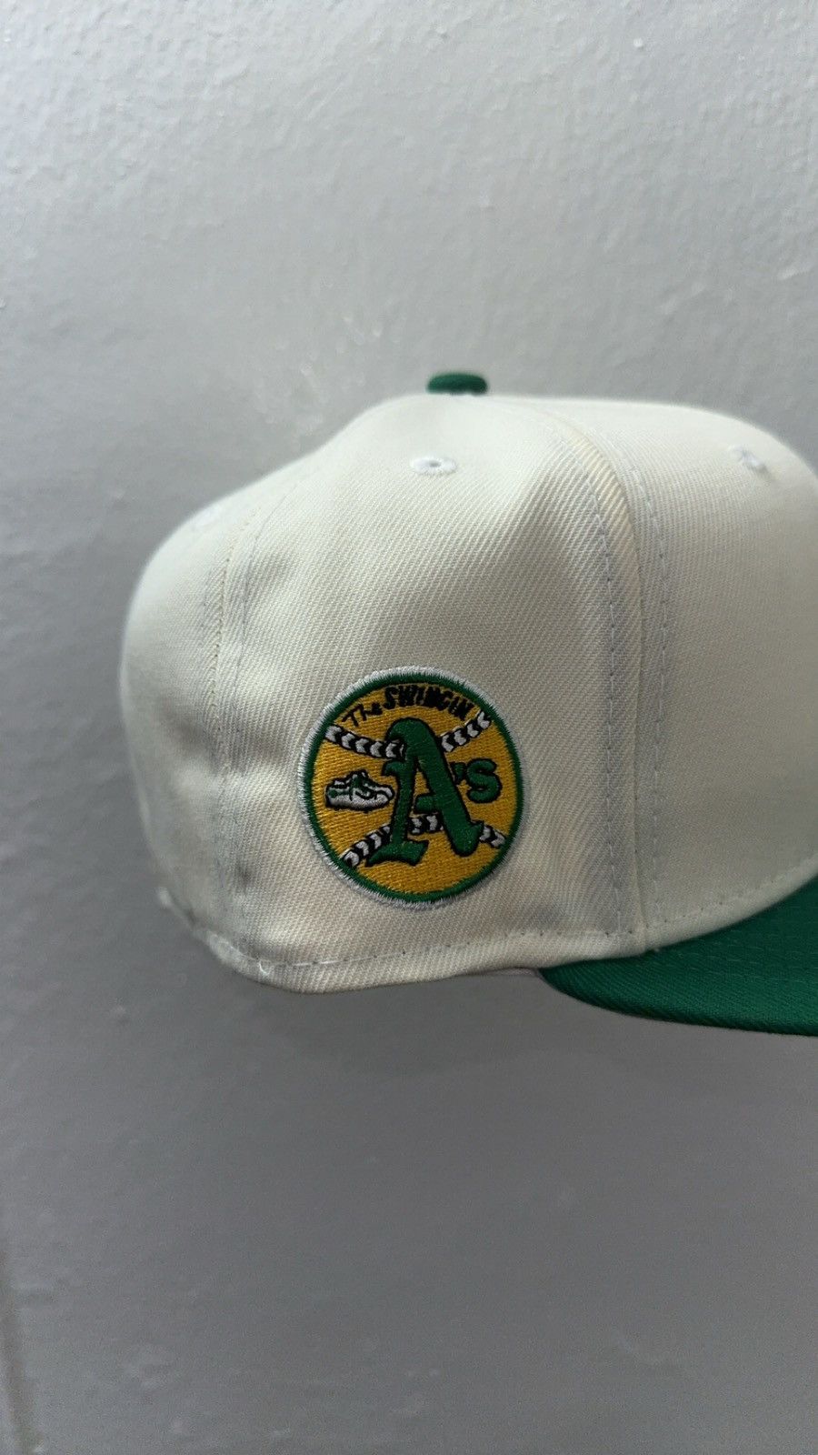 New Era New Era 59fifty White Oakland Athletics fitted hat size Size ONE SIZE - 2 Thumbnail