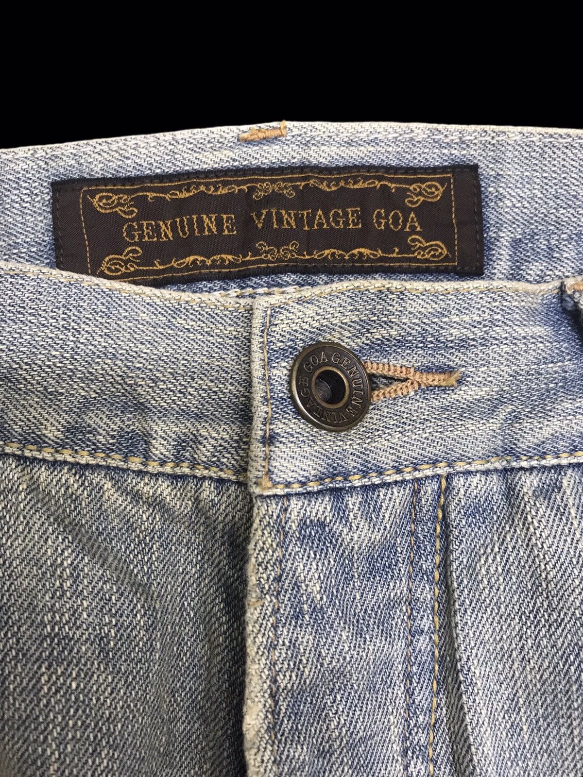 Japanese Brand 💥HIGH END SEDITIONARIES💥GOA MUD WASH DISTRESSED DENIM F373 Size US 31 - 3 Thumbnail