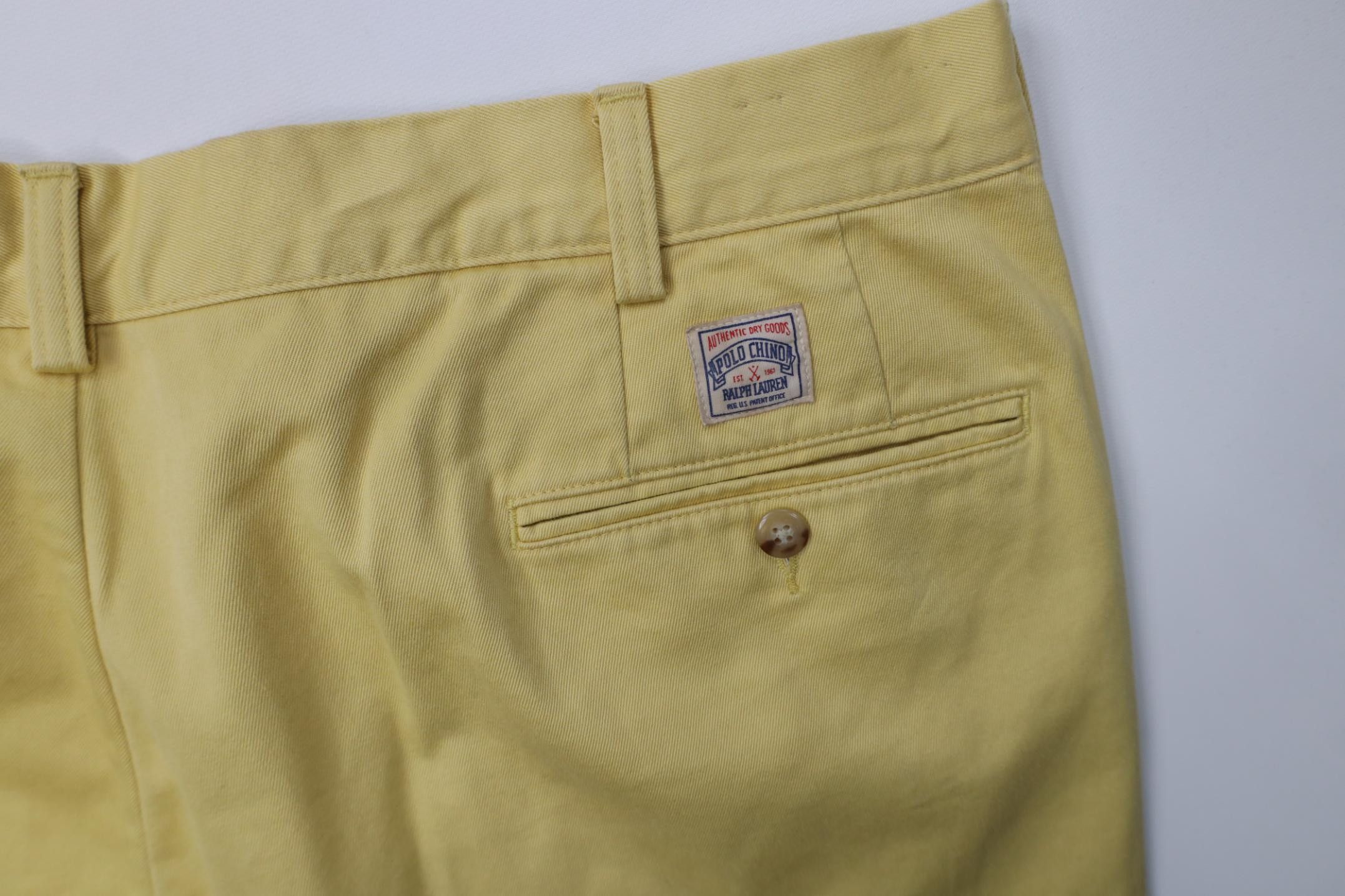 Polo Ralph Lauren Vintage Y2K Ralph Lauren Cotton Wide Leg Chino Pants Yellow Size US 42 / EU 58 - 13 Thumbnail