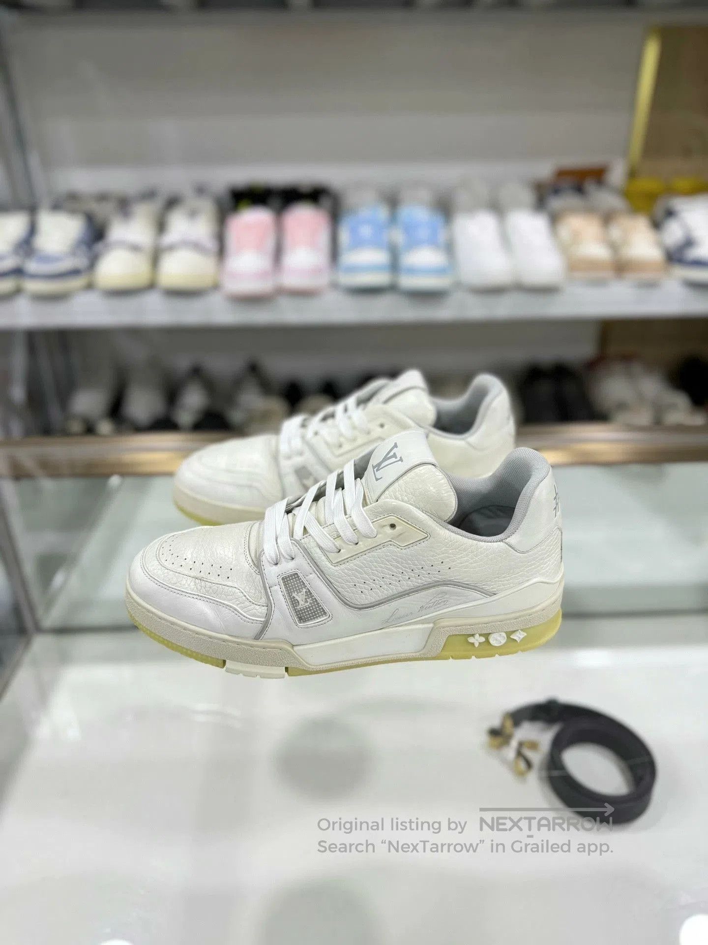 Louis Vuitton Louis Vuitton LV Trainer White Cement. Size US 8 / EU 41 - 1 Thumbnail