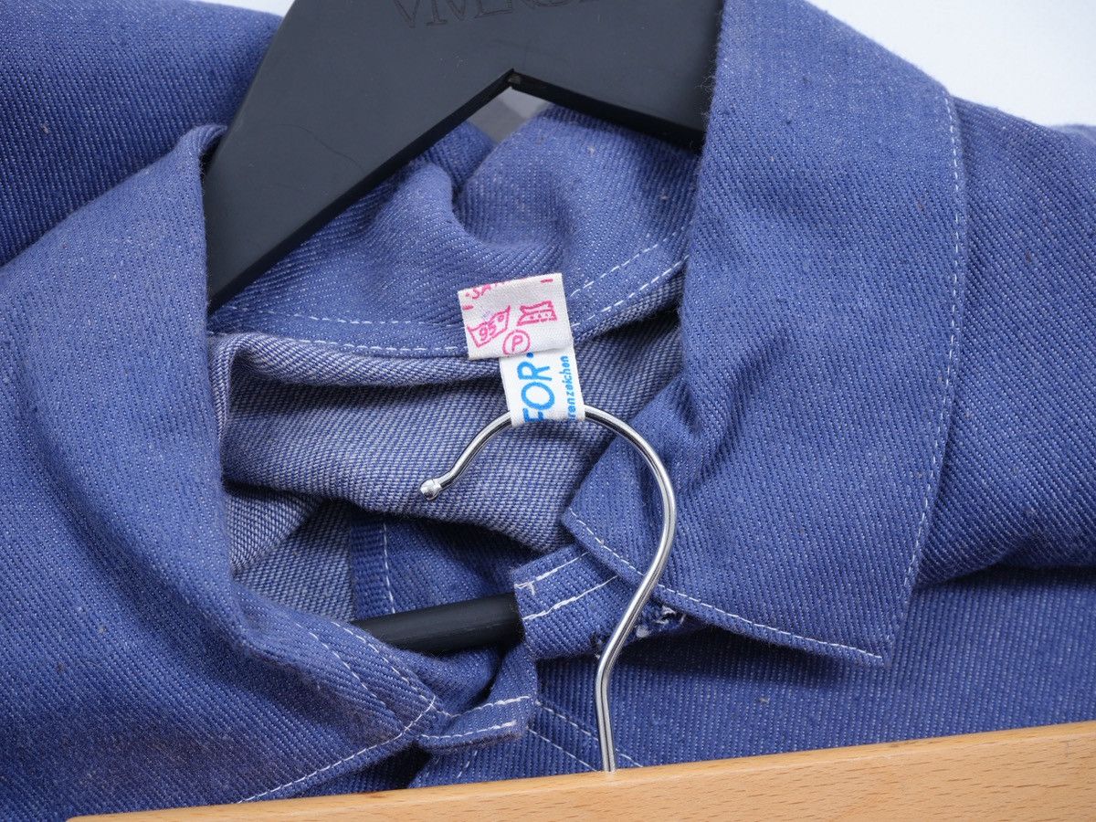 Vintage Vintage Blue German Chore Jacket SANFOR Cotton Workwear Size US L / EU 52-54 / 3 - 6 Thumbnail