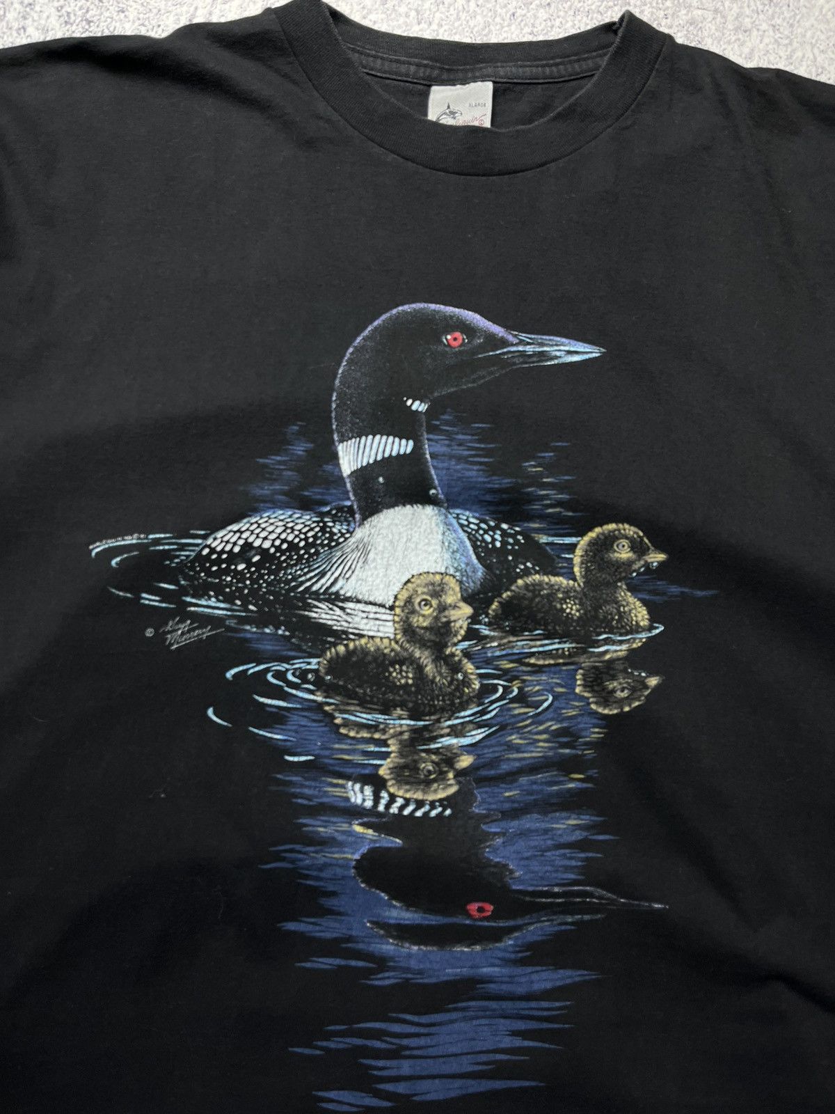 Other Vintage Harlequin Nature Graphics 1990 T Shirt Size US XL / EU 56 / 4 - 5 Thumbnail