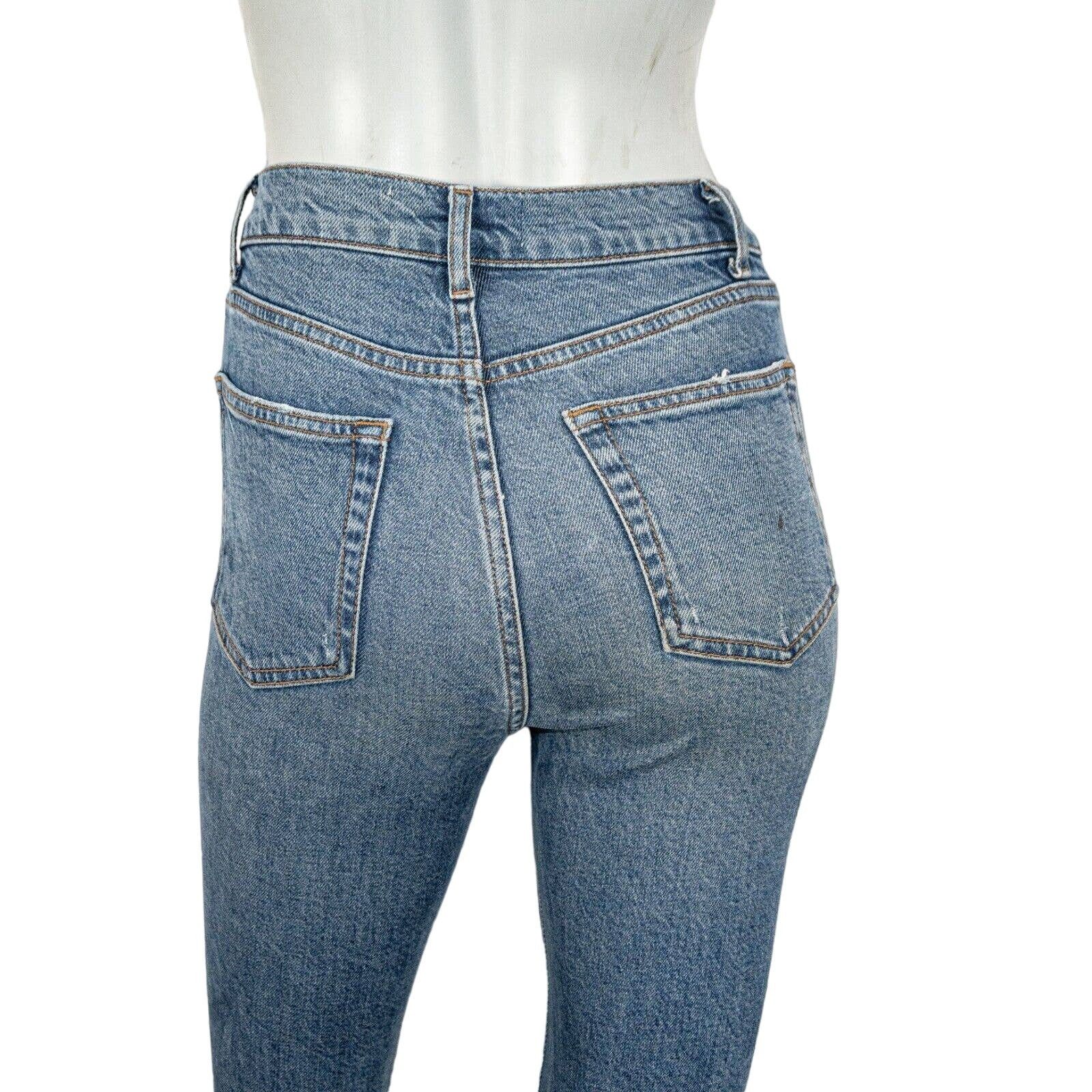 Reformation REFORMATION High Rise Skinny Cropped Jeans in Blue Size 24" / US 00 / IT 34 - 9 Thumbnail