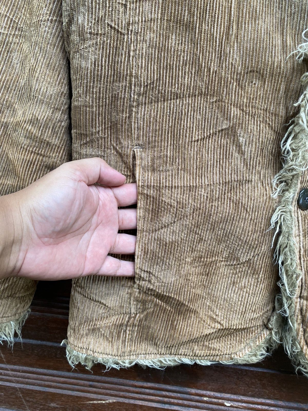 If Six Was Nine Vintage Trixy Corduroy Faux Fur Sherpa Jacket Size US M / EU 48-50 / 2 - 5 Thumbnail