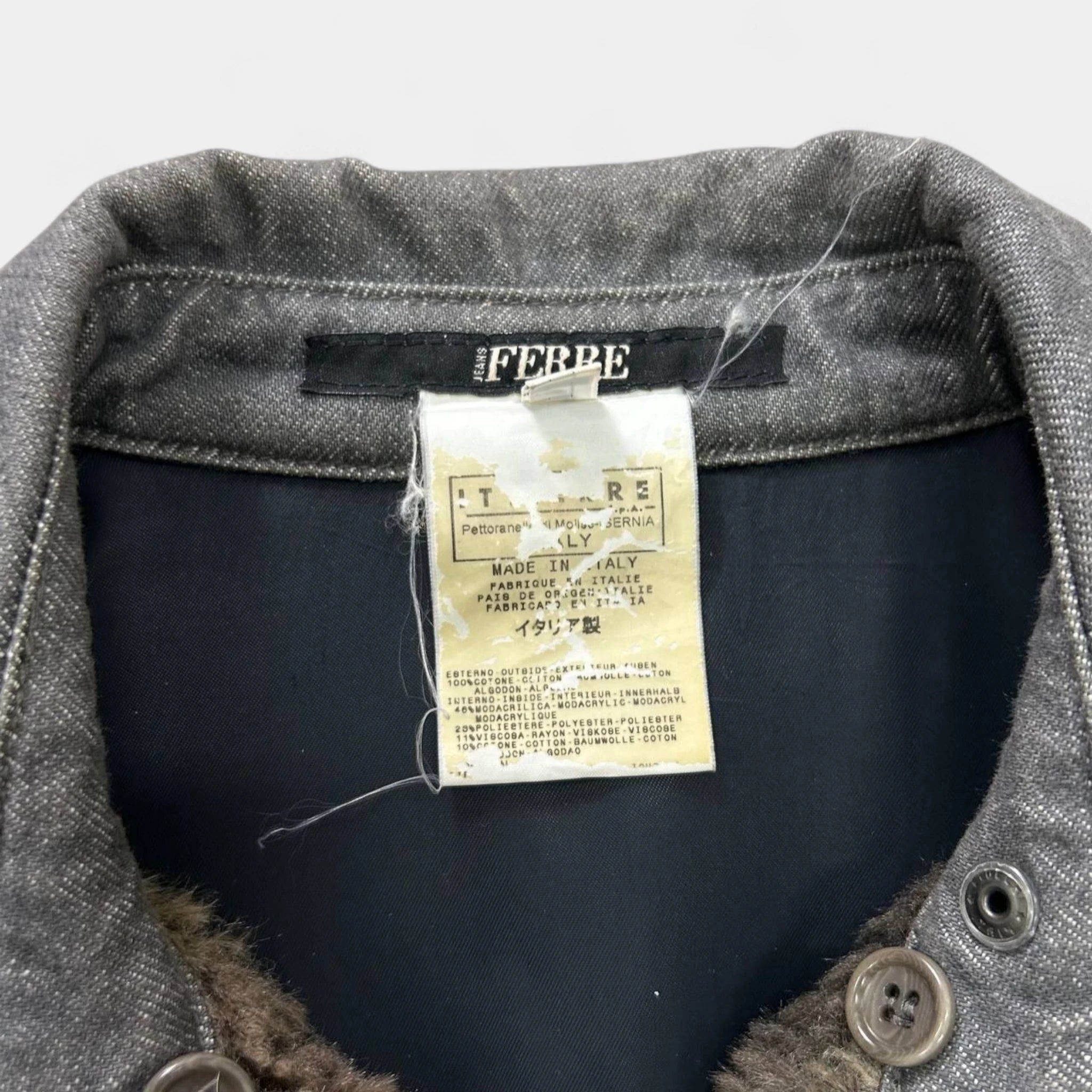 Gianfranco Ferre Gianfranco Ferré 2000s Fur Grey Denim Jacket Size US S / EU 44-46 / 1 - 4 Thumbnail