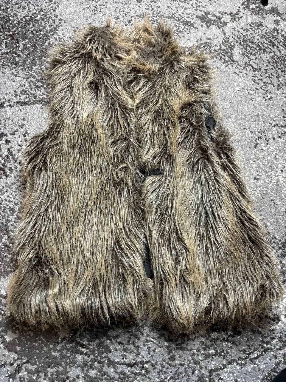 Japanese Brand × Vintage Vintage Y2K Faux Fur Avantgarde Vets Owns Style Archival Size US S / EU 44-46 / 1 - 1 Thumbnail
