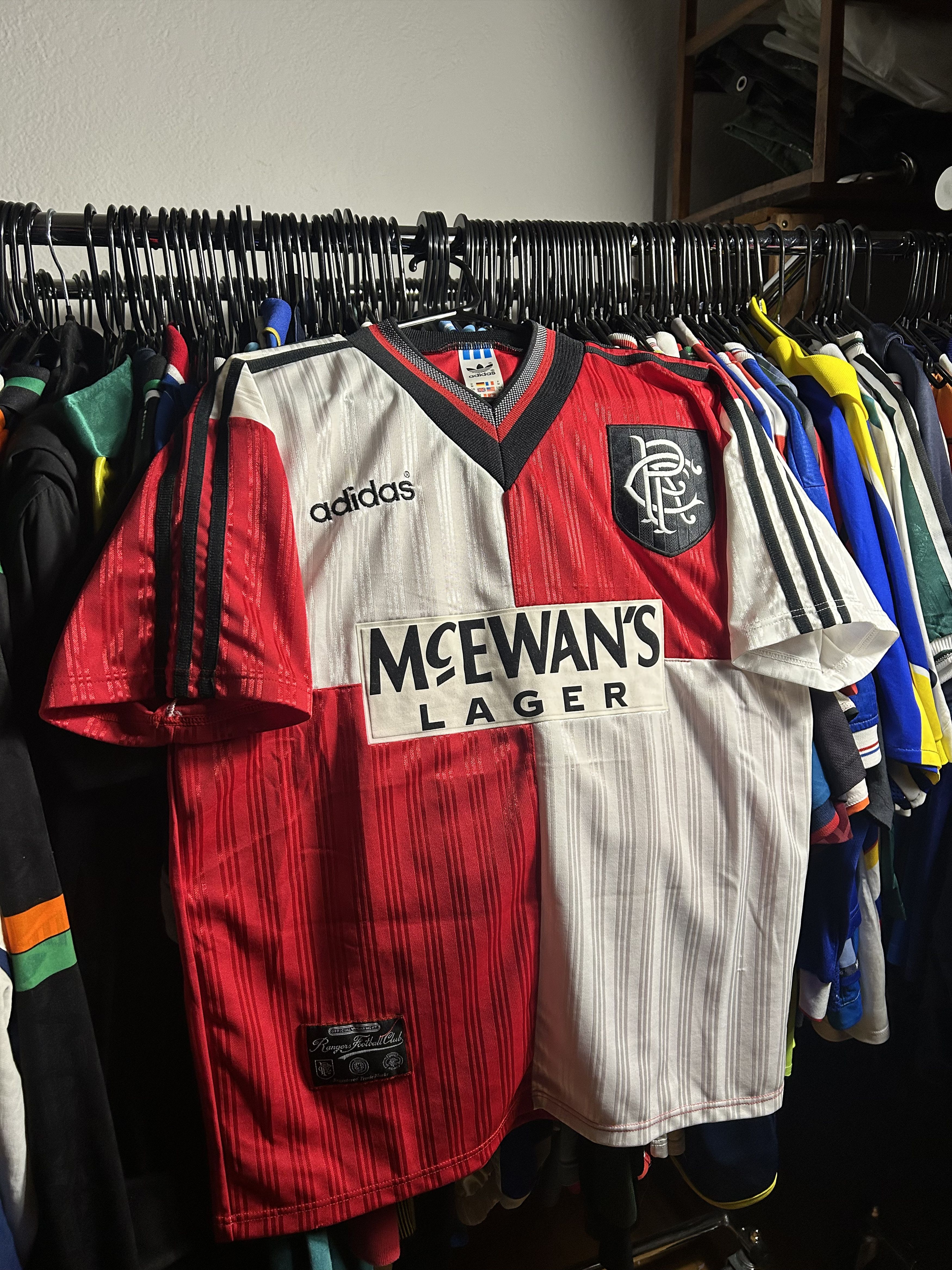 Adidas Rangers FC 1995/96 Away Jersey Size US M / EU 48-50 / 2 - 1 Thumbnail