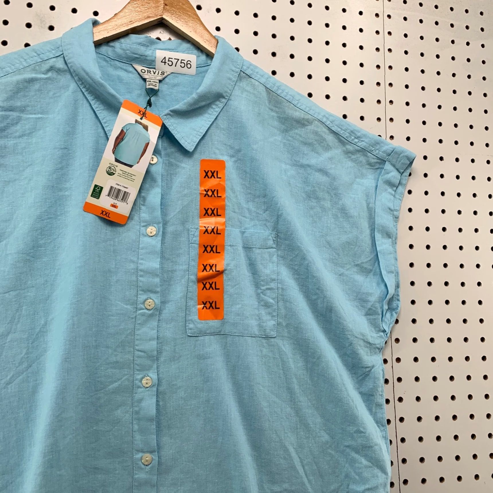Orvis Orvis Button-Up Shirt Womens 2XL Linen Blue Classic Collection NWT Button Shirt Casual Size XXL / US 16-18 / IT 52-54 - 2 Thumbnail