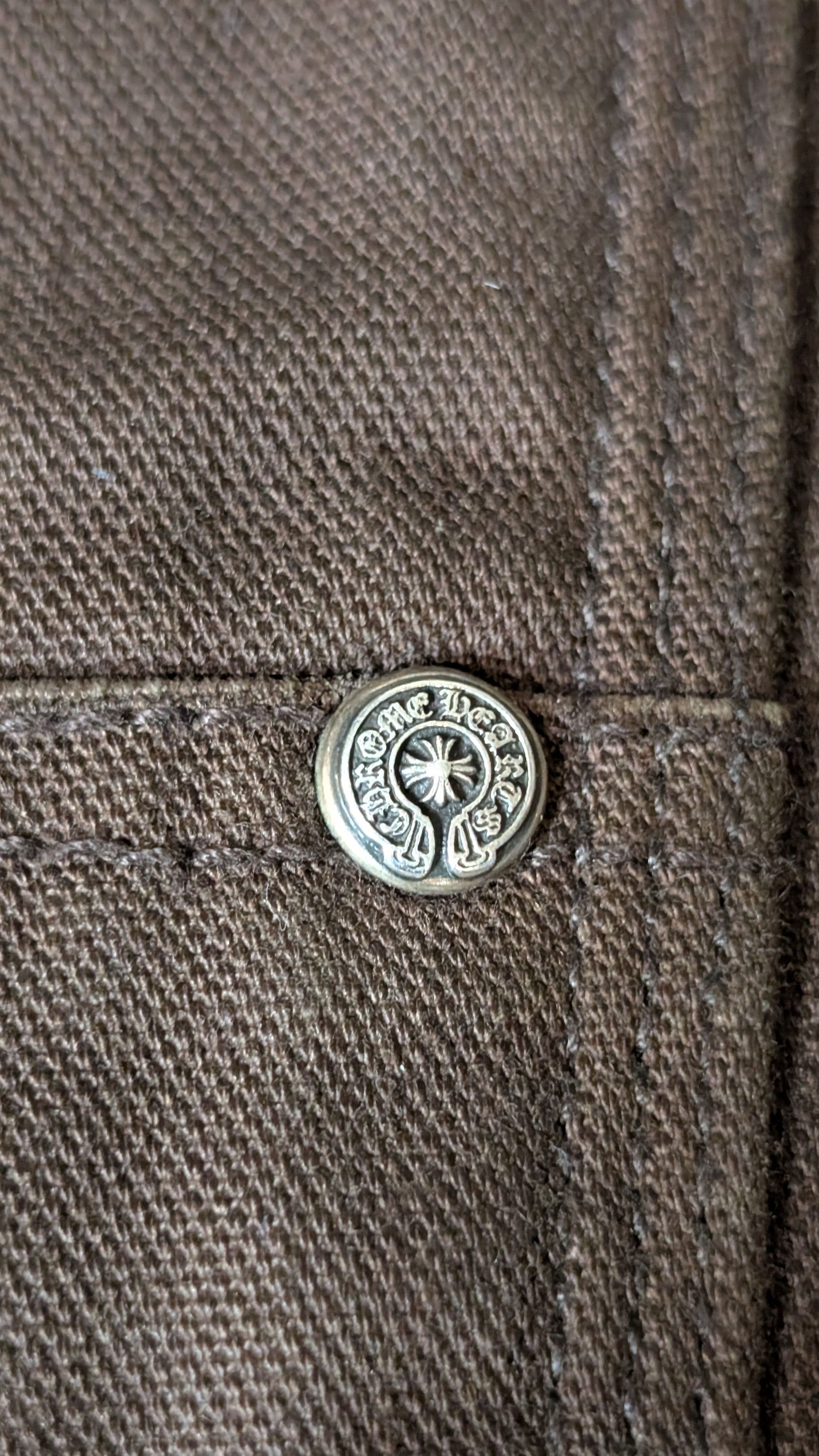 Chrome Hearts Brown Double Knee Cross Patch Carpenter Pants Size US 34 / EU 50 - 10 Thumbnail